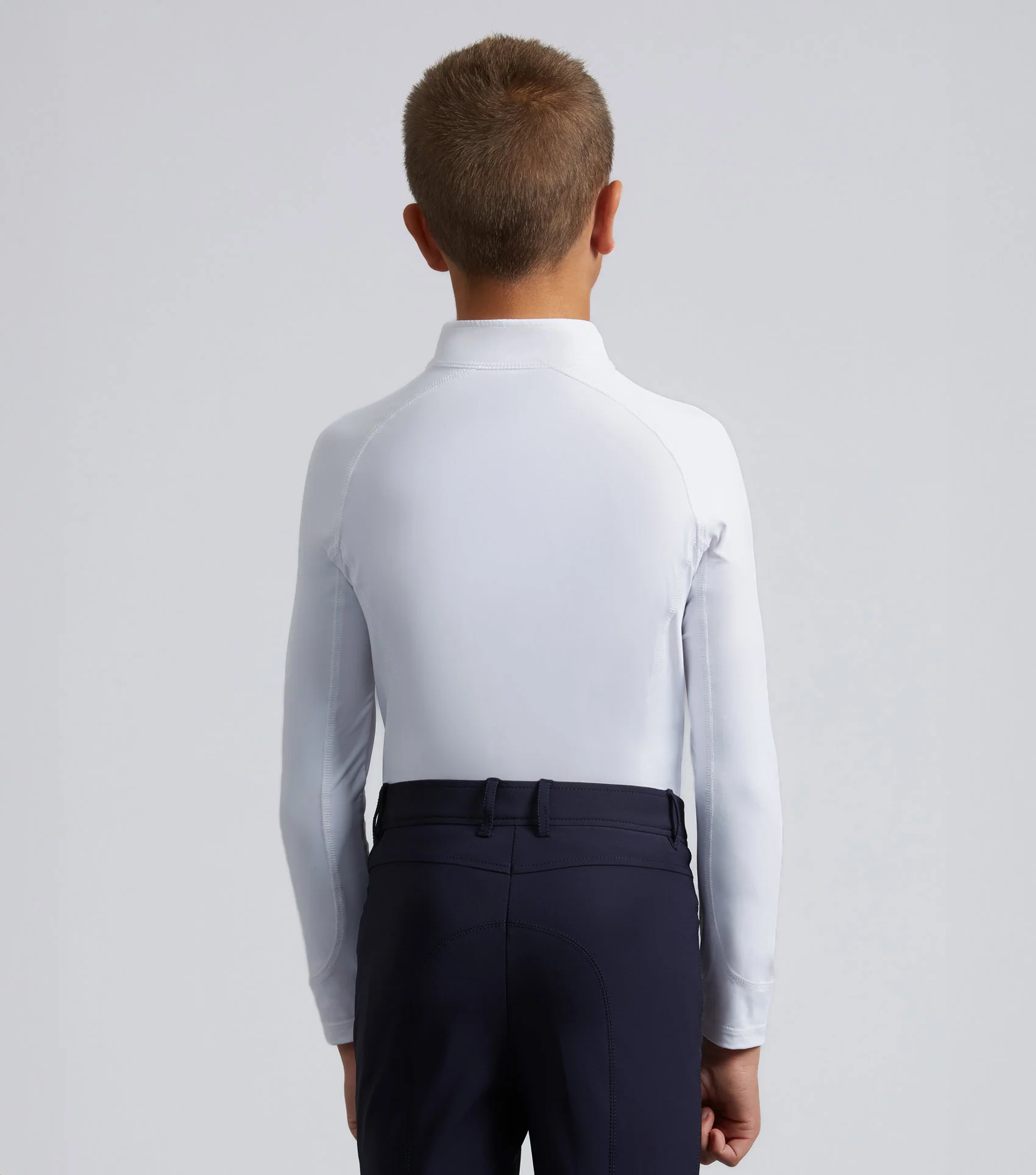 Junior Ombretta Technical Riding Top White - Image 4
