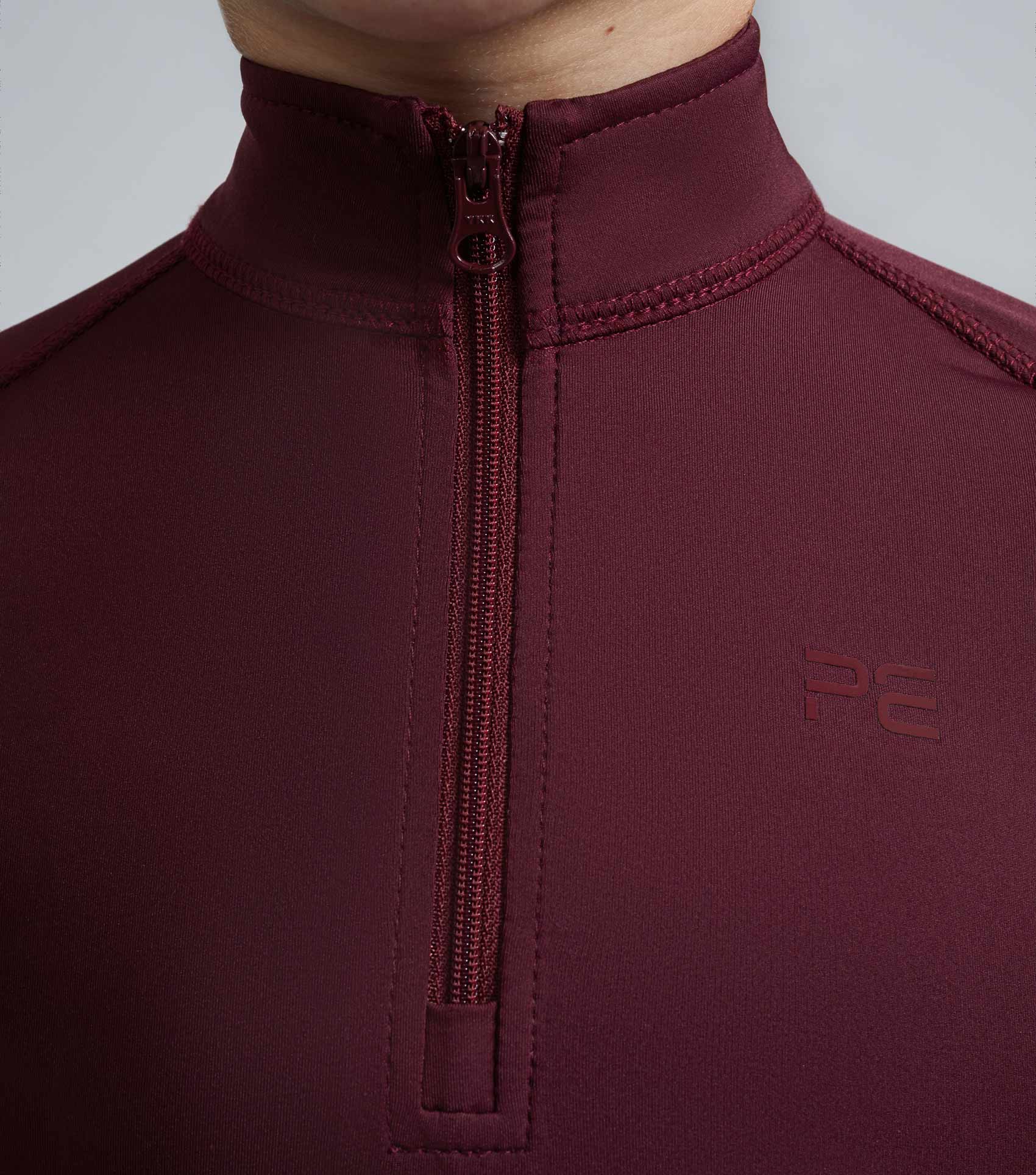 Junior Ombretta Technical Riding Top Wine - Image 3