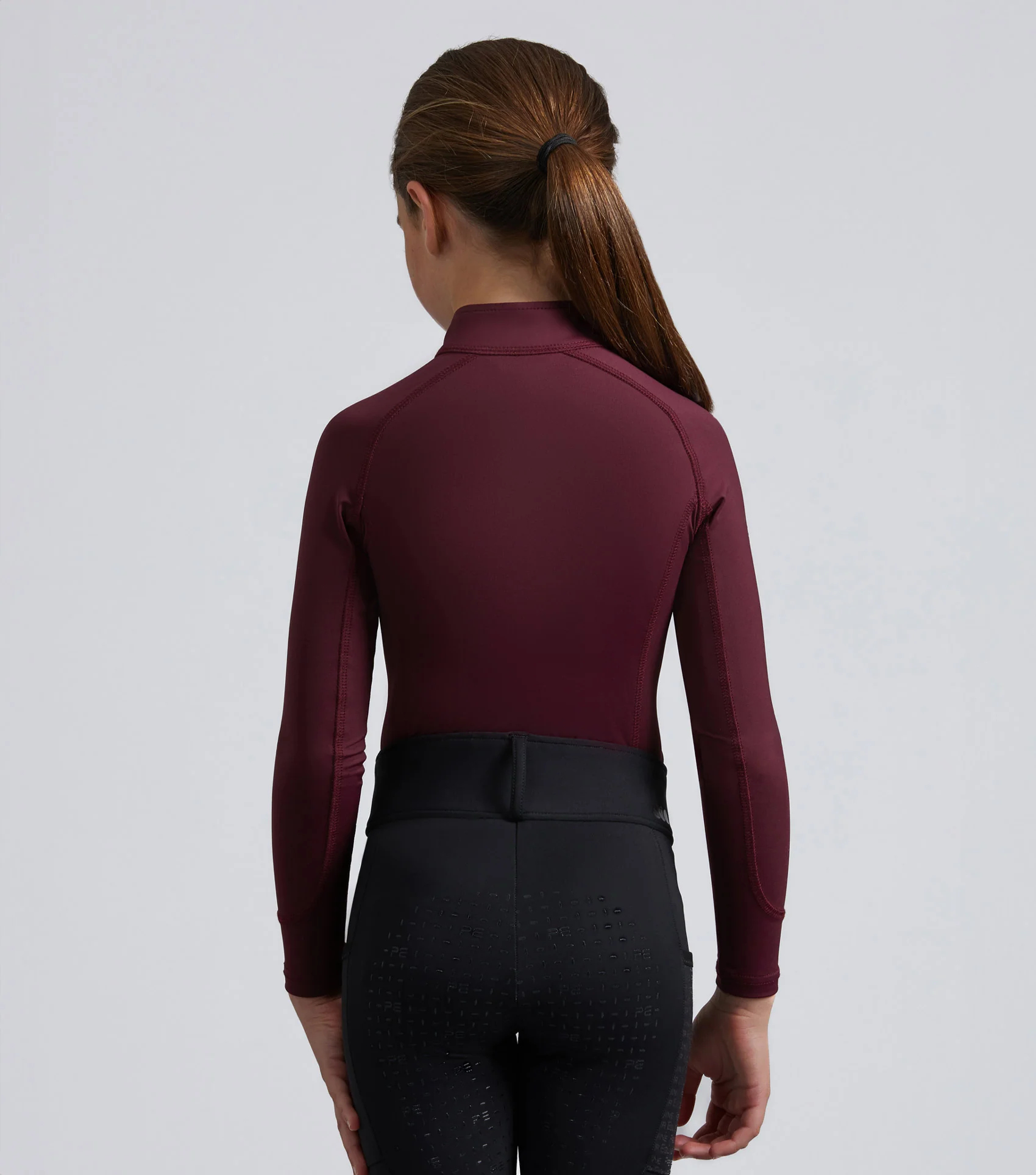 Junior Ombretta Technical Riding Top Wine - Image 4