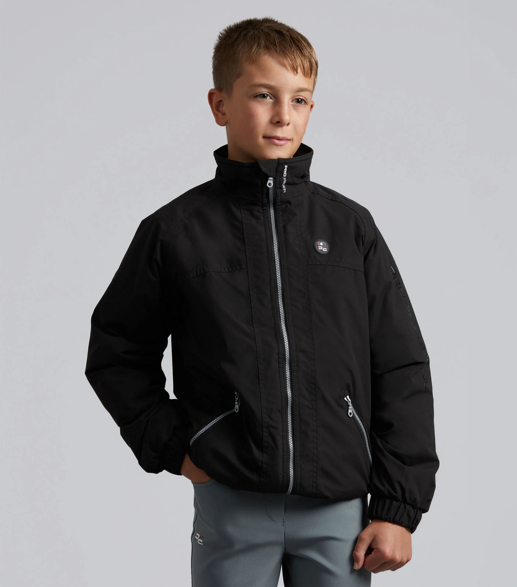 Junior Pro Rider Unisex Riding Jacket Black