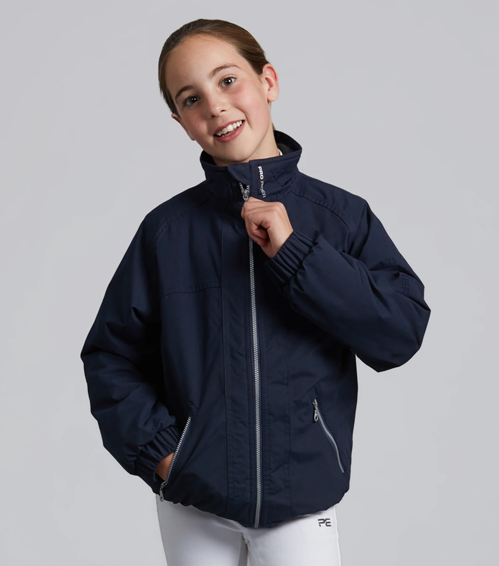 Junior Pro Rider Unisex Riding Jacket Navy