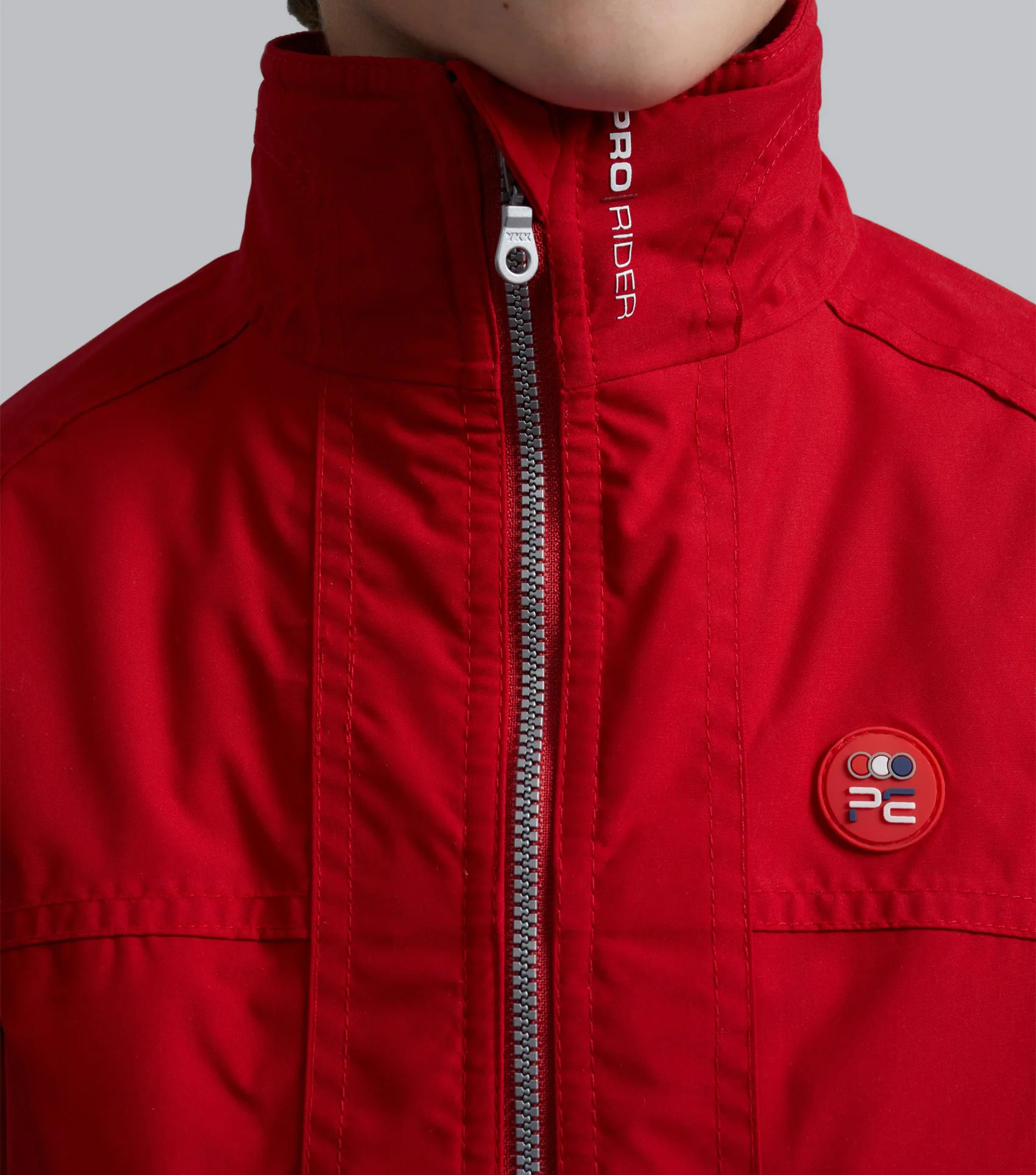 Junior Pro Rider Unisex Riding Jacket Red - Image 3