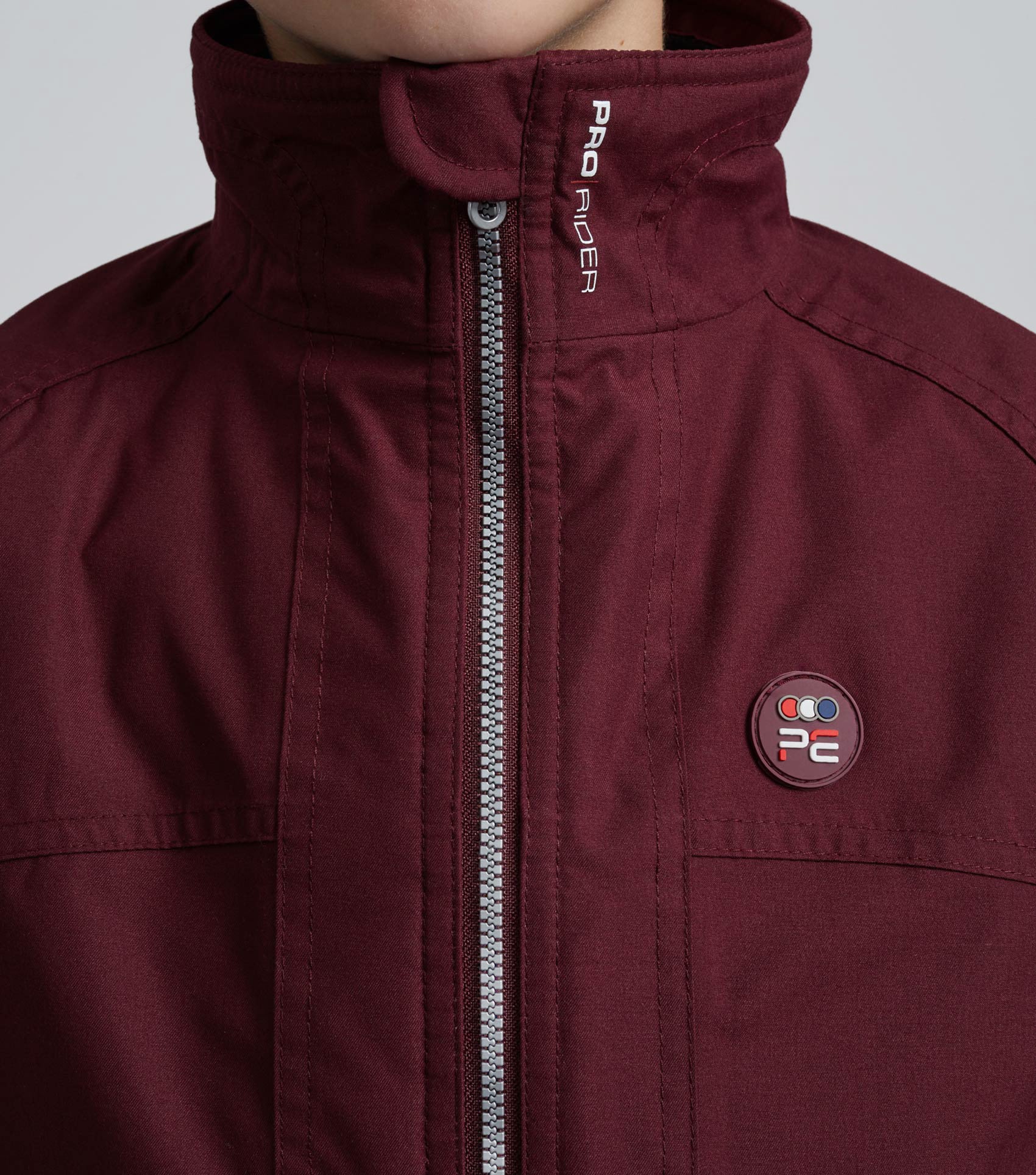 Junior Pro Rider Unisex Riding Jacket Wine - Image 3
