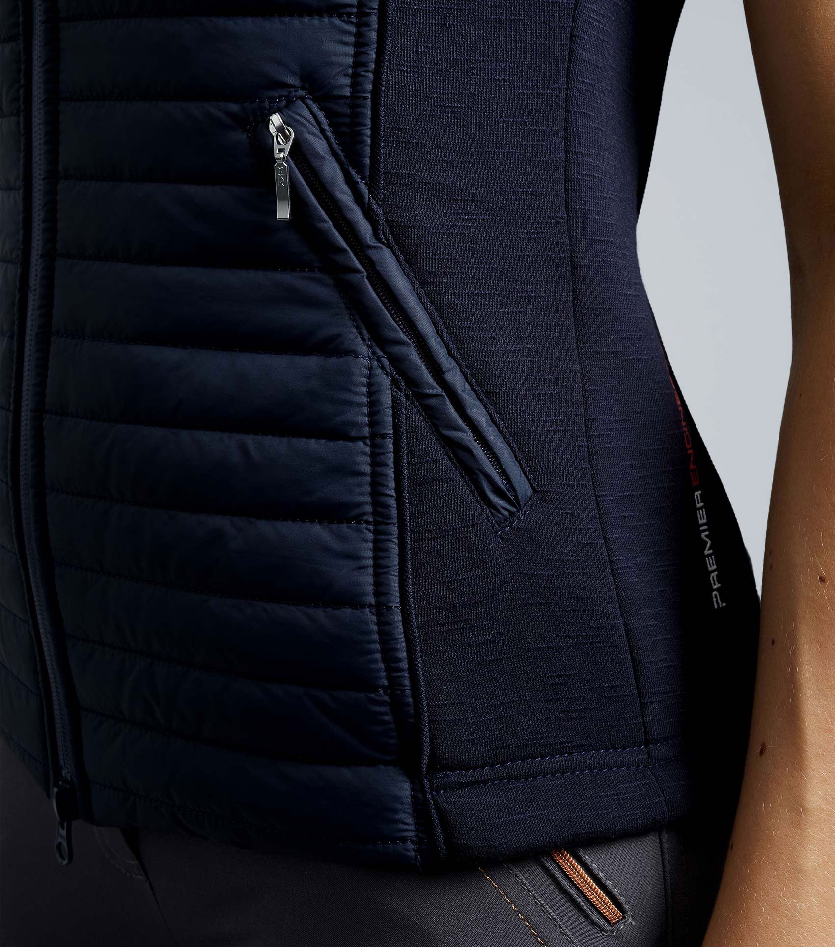 Lamera Ladies Hybrid Technical Riding Gilet Navy - Image 4