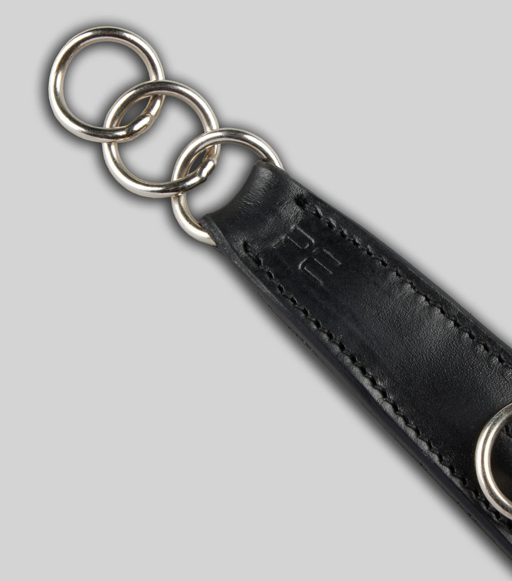Leather Curb Strap Black - Image 4