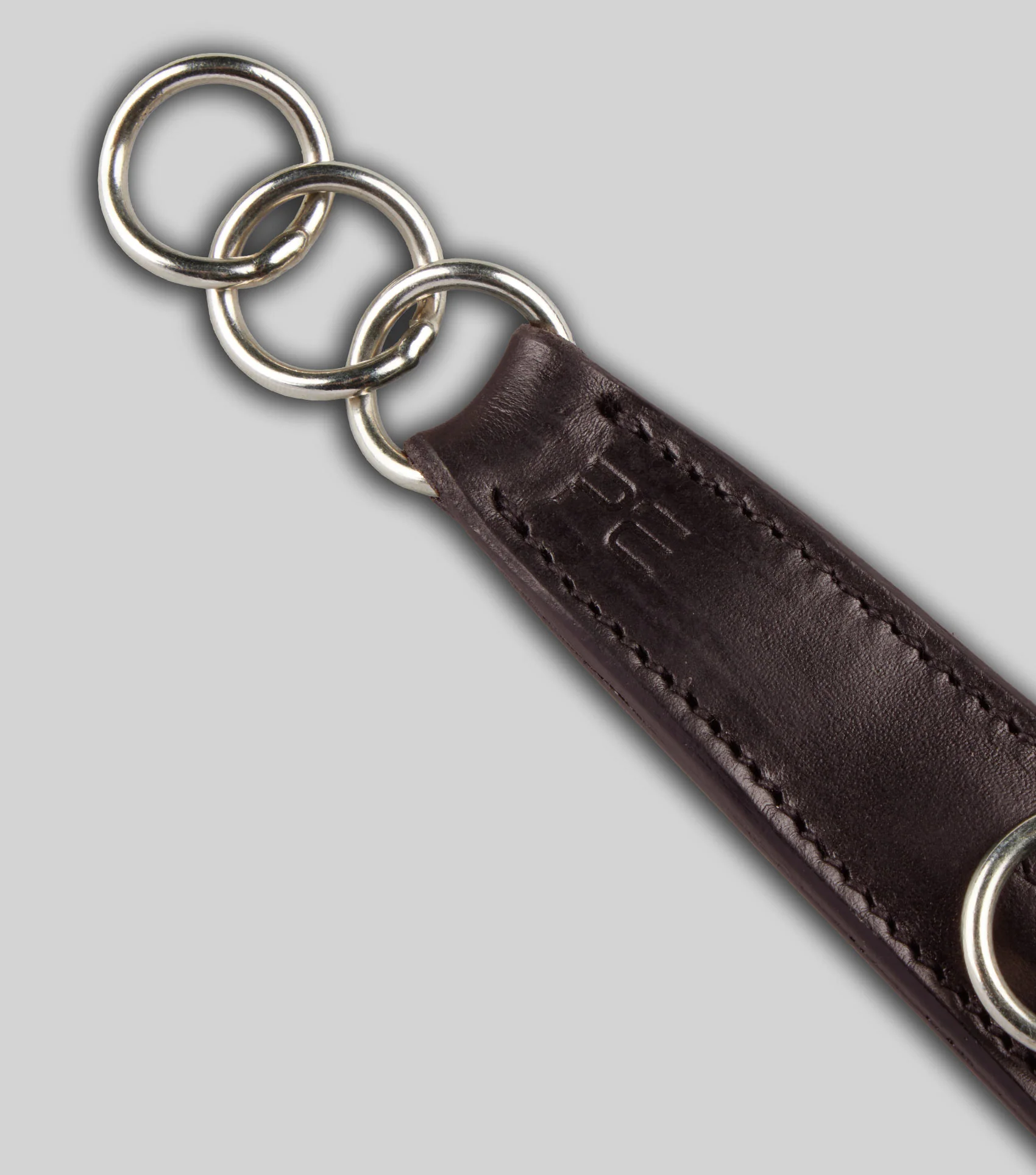 Leather Curb Strap Dark Havana - Image 4