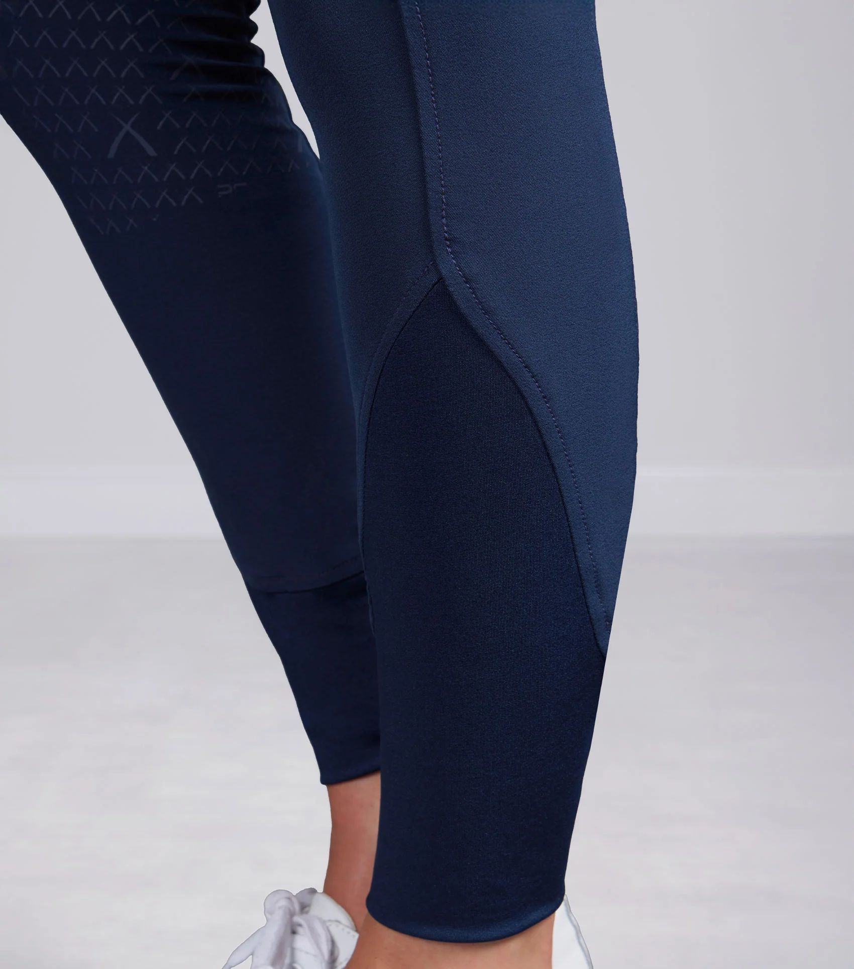 SALE - Leora Womens Gel Full Seat Riding Breeches Navy - Image 5