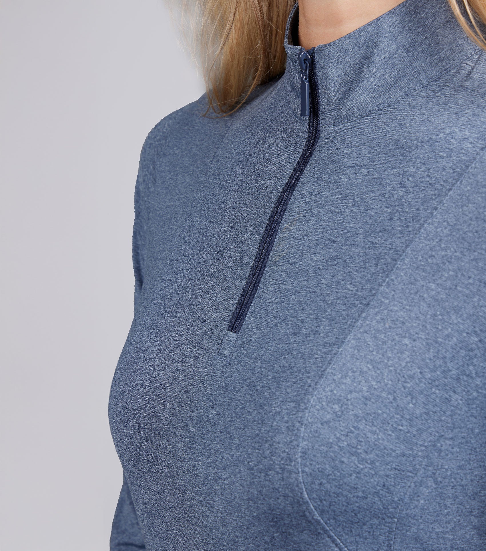 SALE - Leora Womens Long Sleeve Base Layer Blue - Image 3
