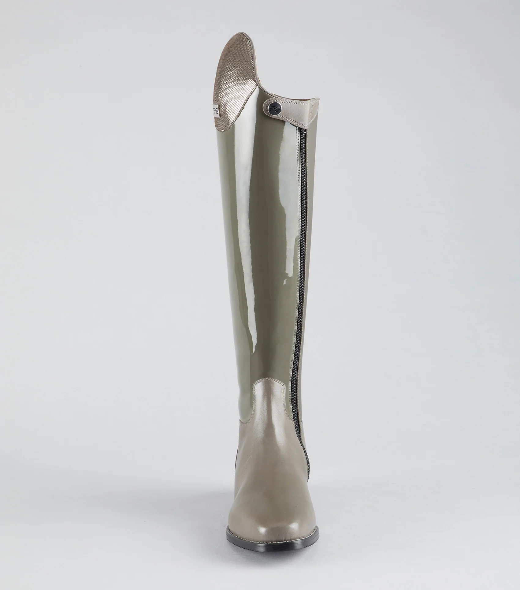 Levade Ladies Leather Dressage Riding Boots Grey - Image 2