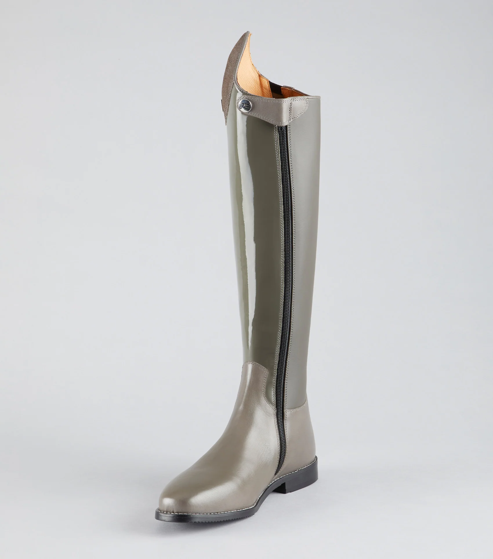 Levade Ladies Leather Dressage Riding Boots Grey - Image 3