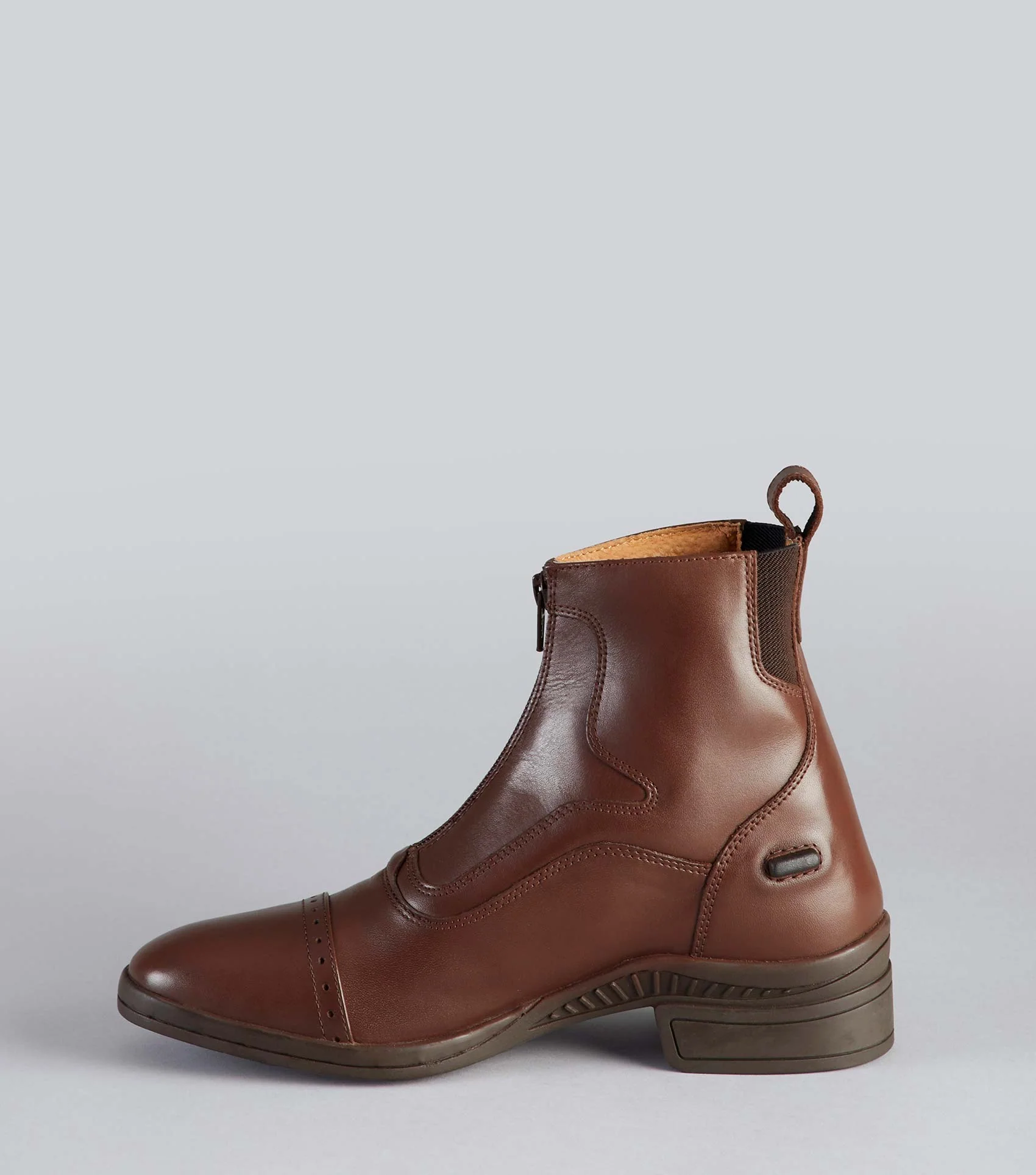 SALE - Loxley Ladies Leather Paddock/Riding Boots Brown - Image 3