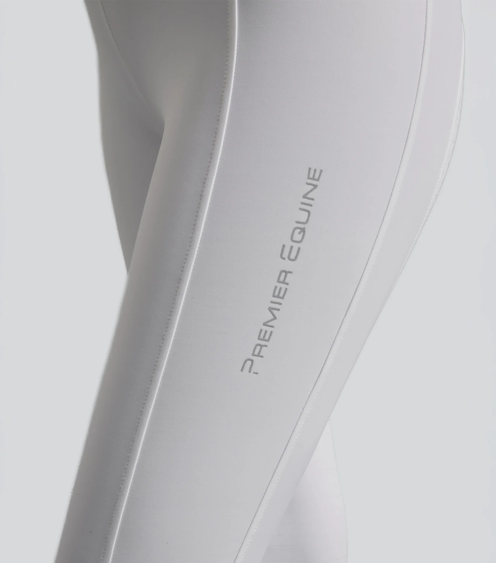 Luceo Womens Full Seat Competition Riding Tights White - Image 3