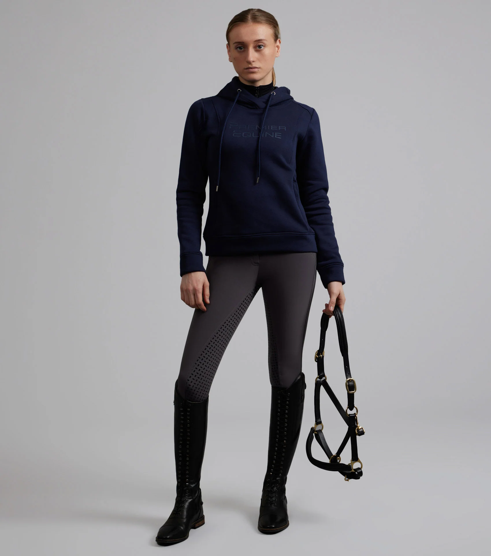 SALE - Lucia Ladies Hoodie Navy - Image 6