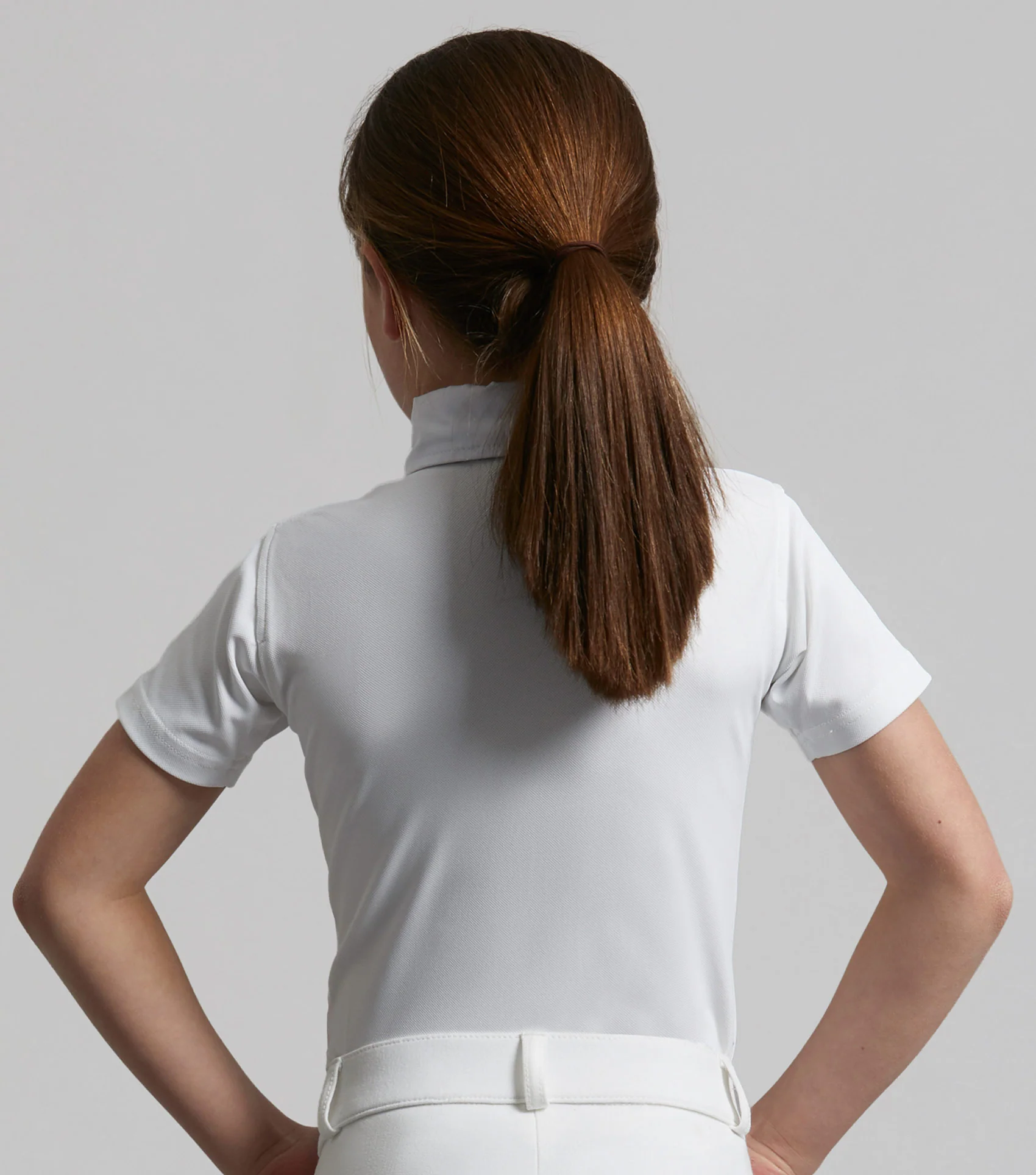 Luciana Girls Short Sleeve Show Shirt White - Image 3