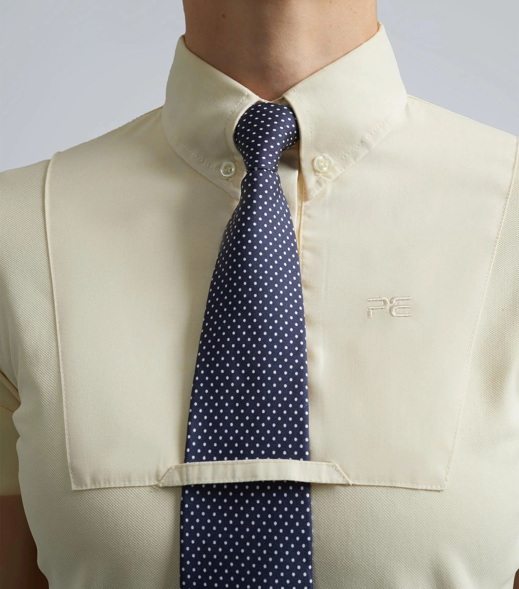 Luciana Ladies Short Sleeve Tie Shirt Vanilla - Image 4