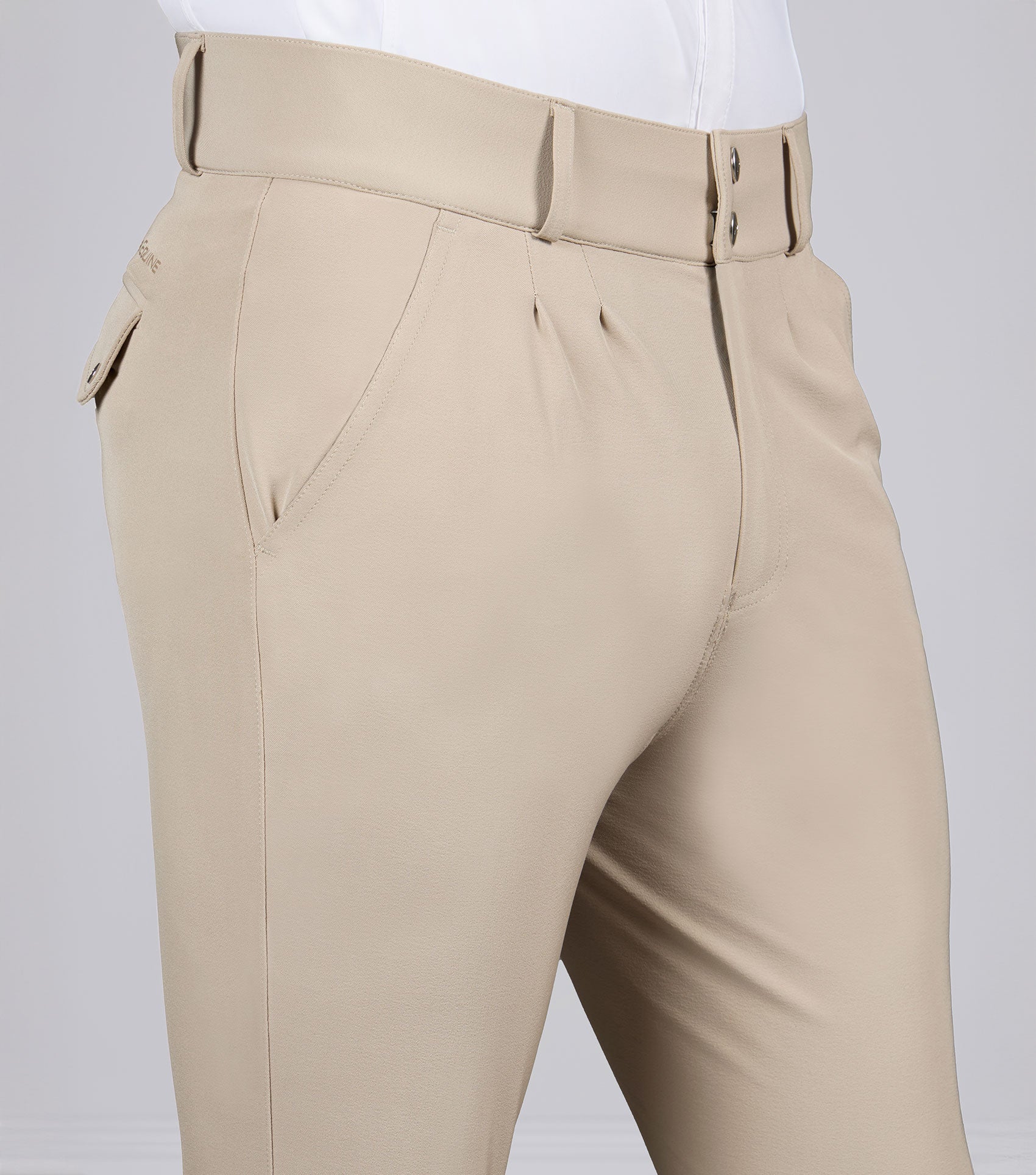 Ludis Men's Gel Knee Riding Breeches Beige - Image 3