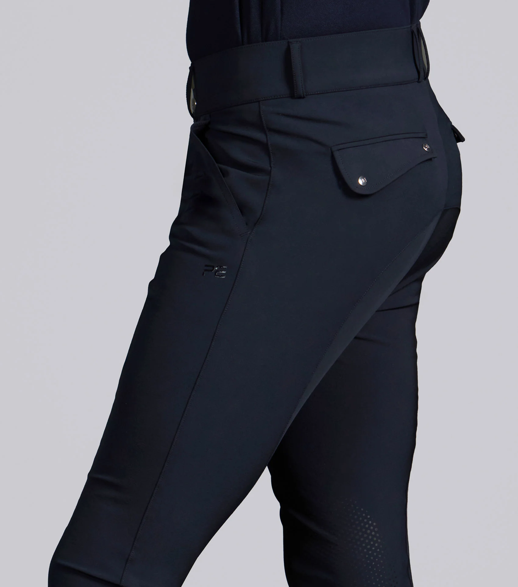 Ludis Men's Gel Knee Riding Breeches Navy - Image 4