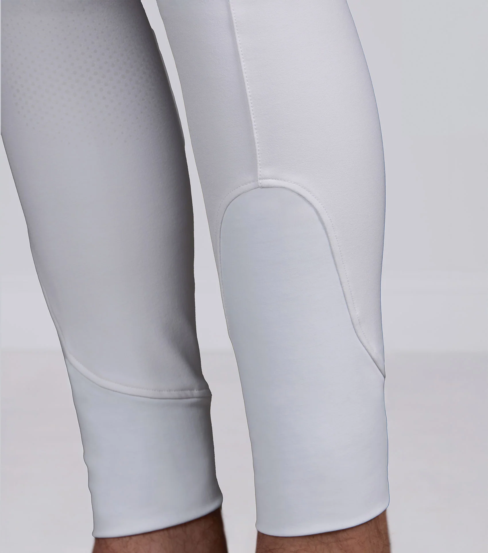 Ludis Men's Gel Knee Riding Breeches White - Image 5
