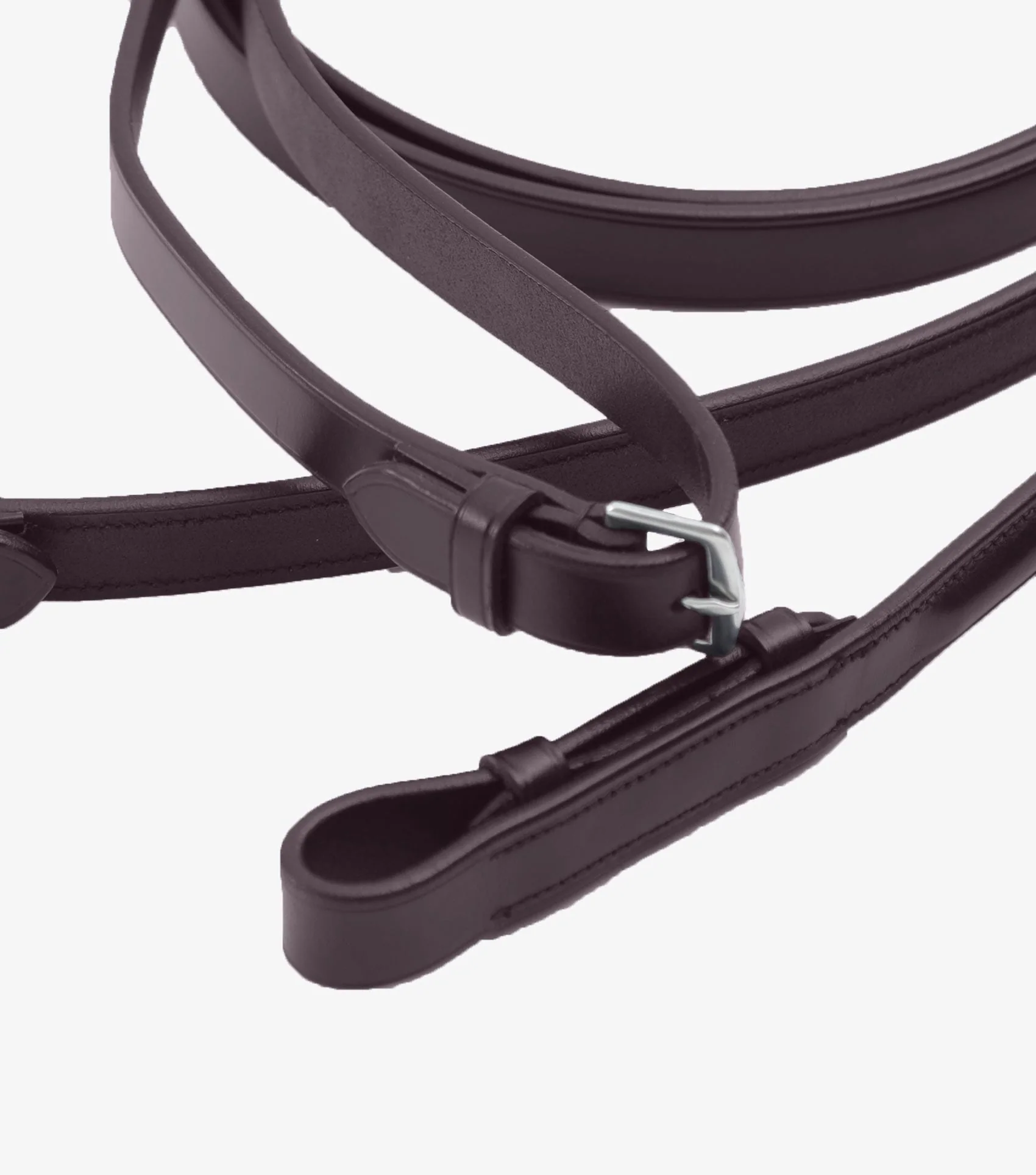 Luigi Plain Leather Reins Brown - Image 4
