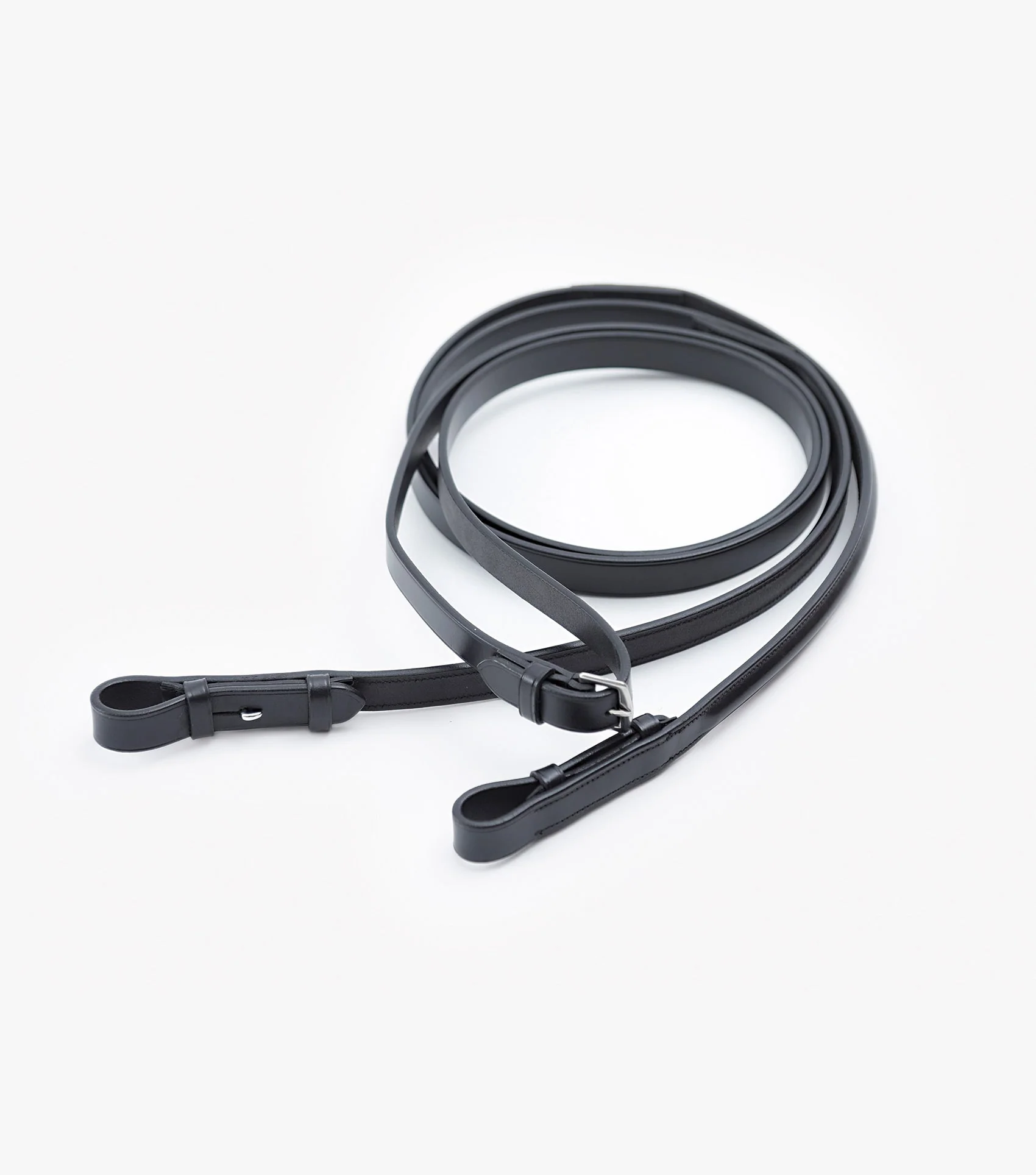 Luigi Plain Leather Reins Black - Image 3