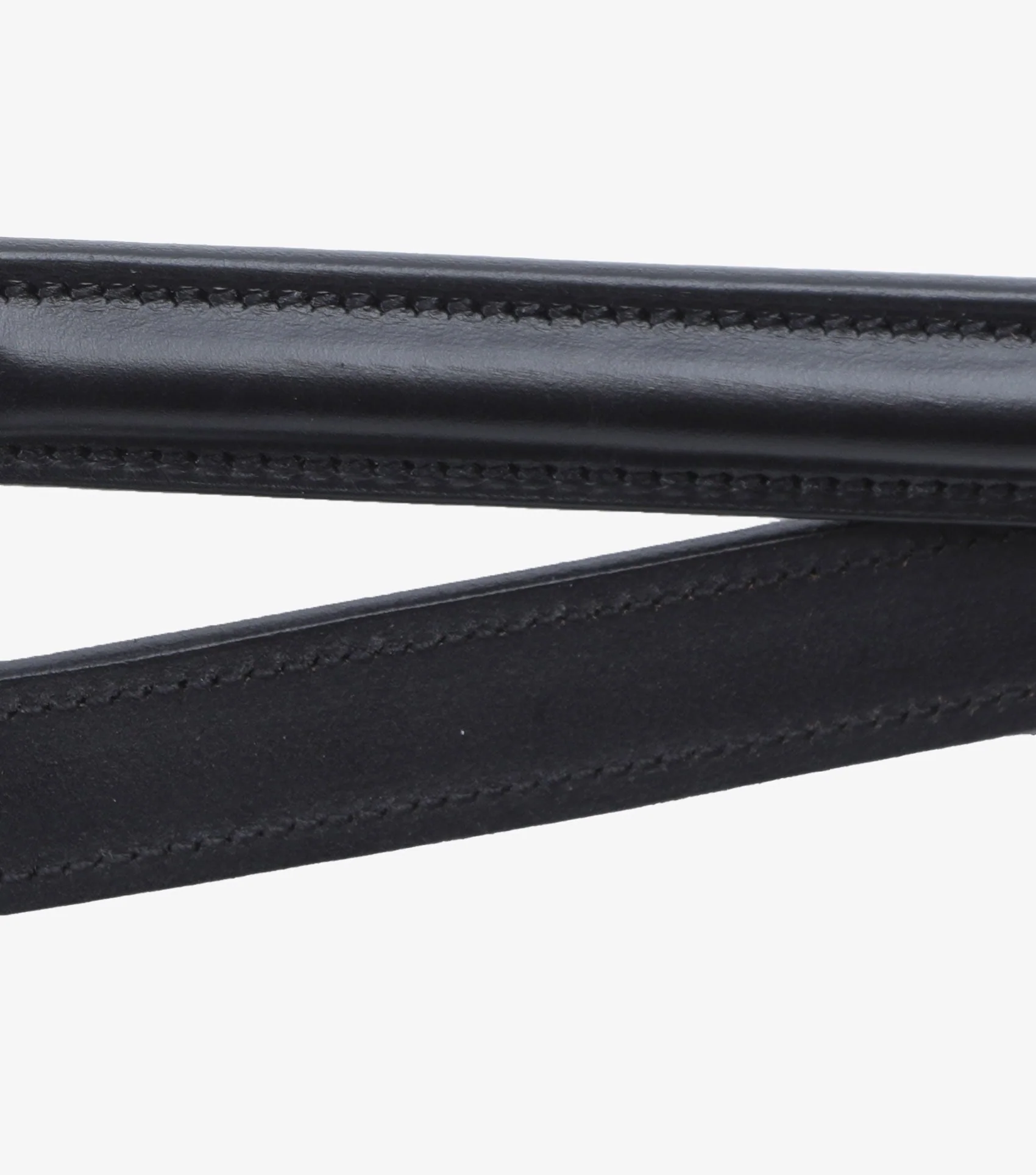 Luigi Plain Leather Reins Black - Image 5