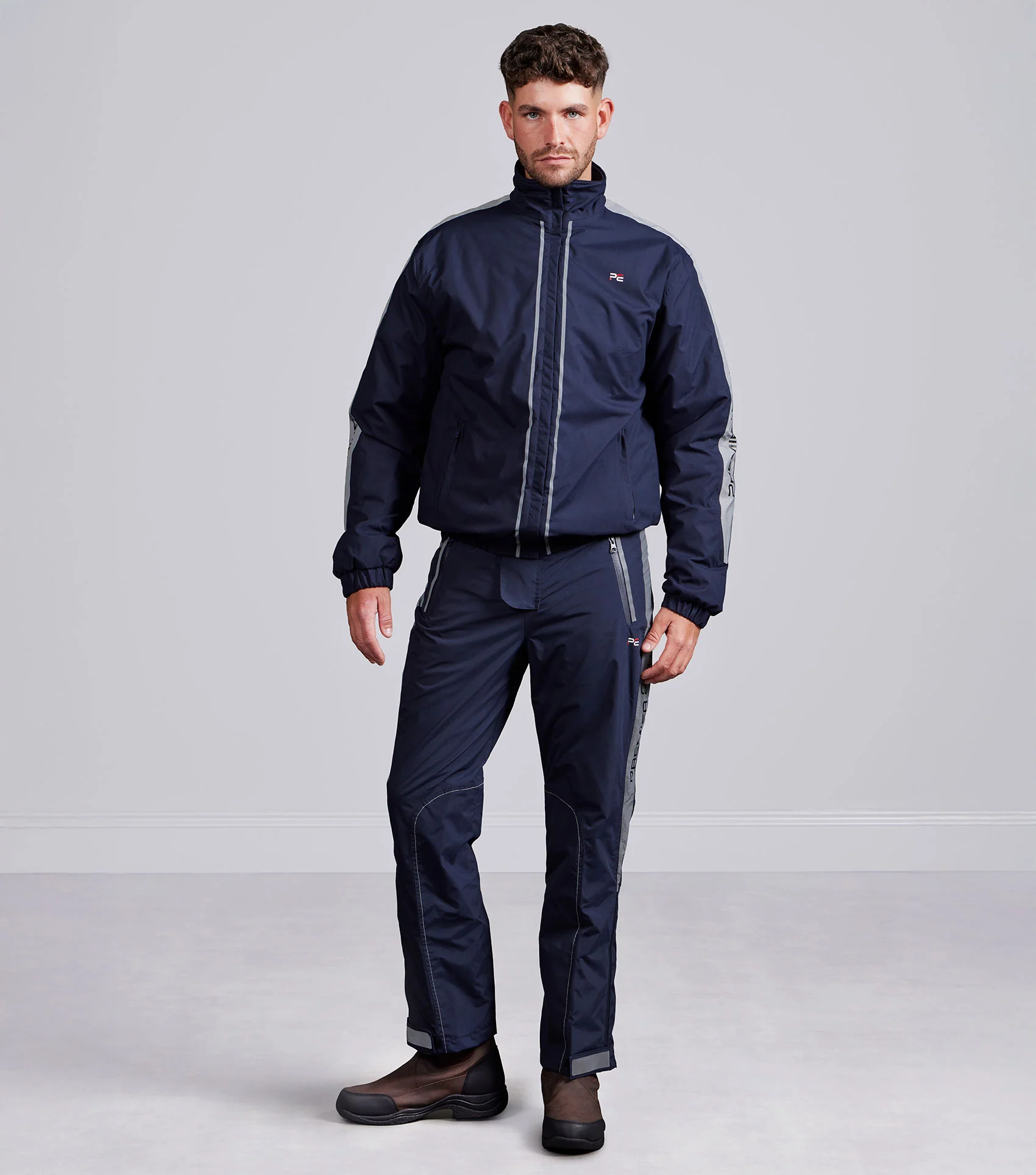 Lumen Reflective Mens Riding Jacket Navy - Image 5