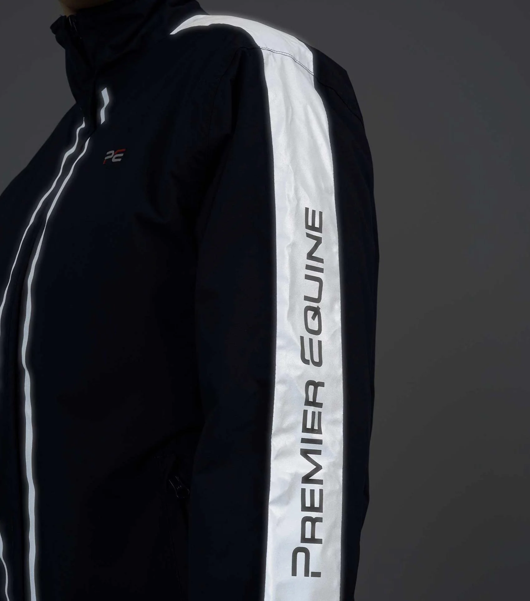 Lumen Reflective Unisex Riding Jacket Navy - Image 5