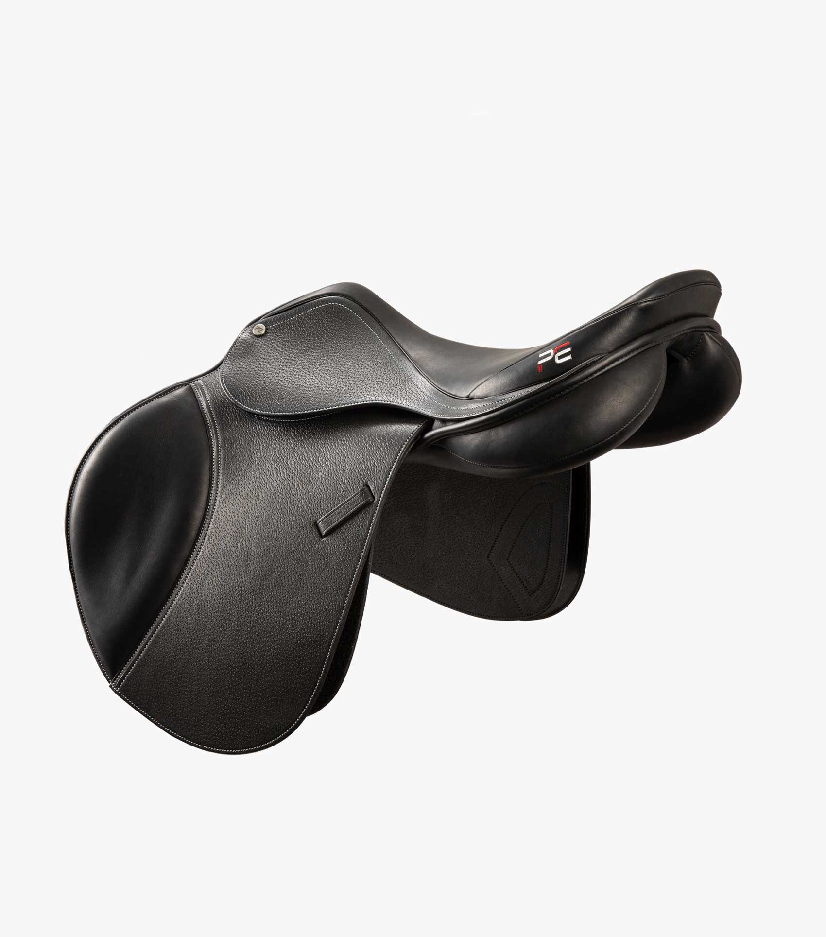 Lyon Leather Close Contact Jump Saddle Black - Image 3