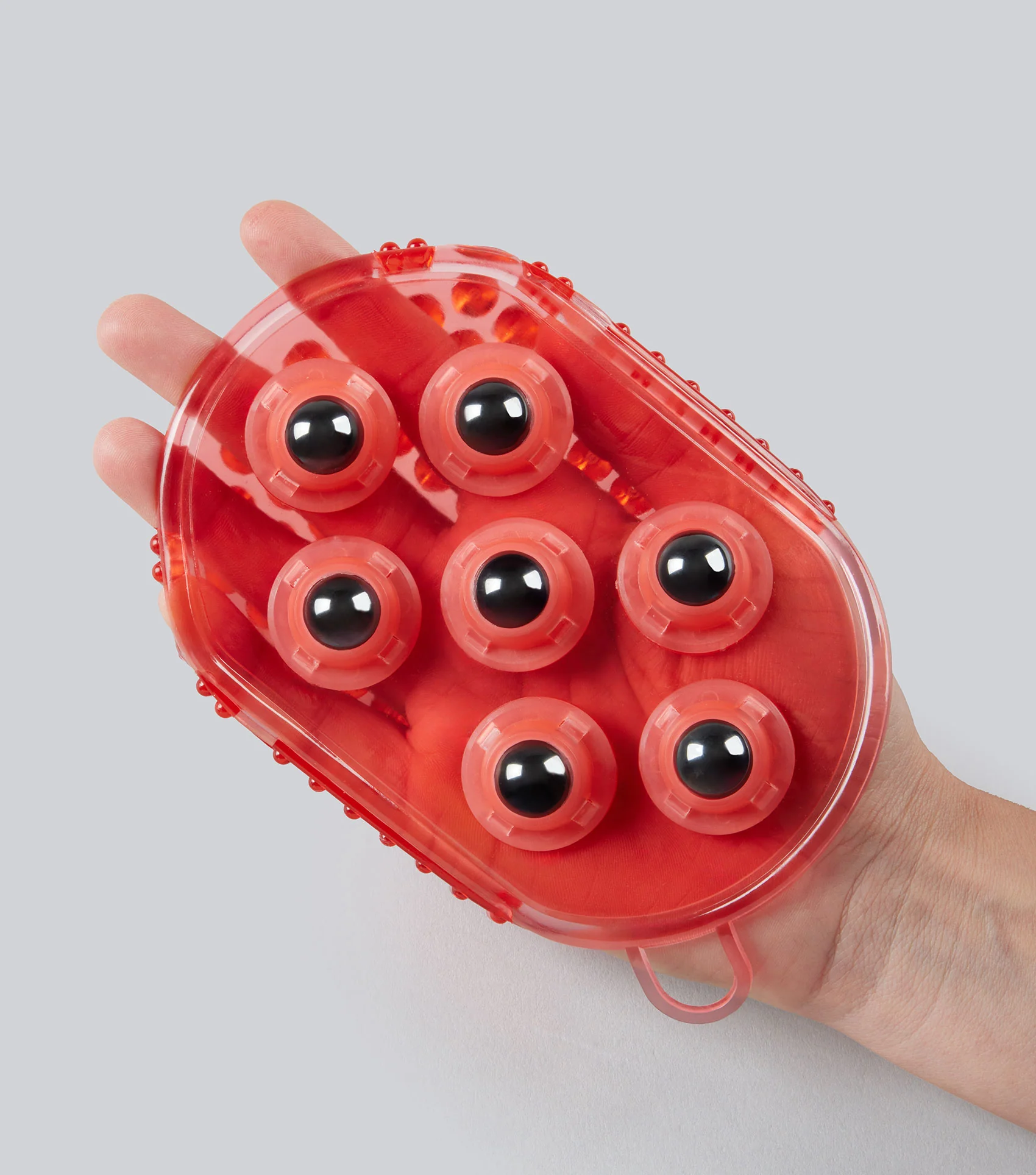 Magnetic Horse Massage Mitt Red - Image 3