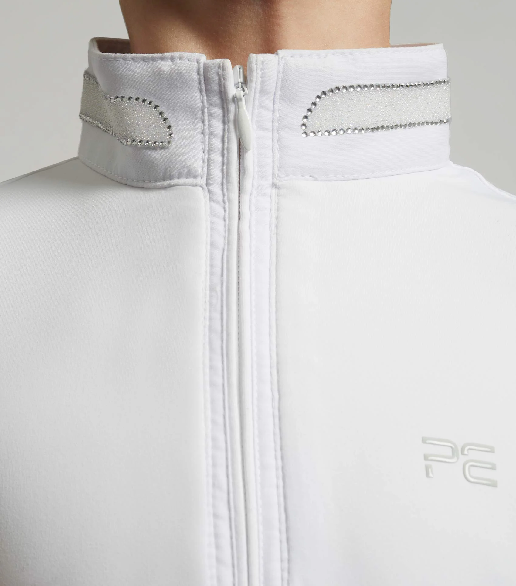 Maria Girls Diamanté Show Shirt White - Image 3