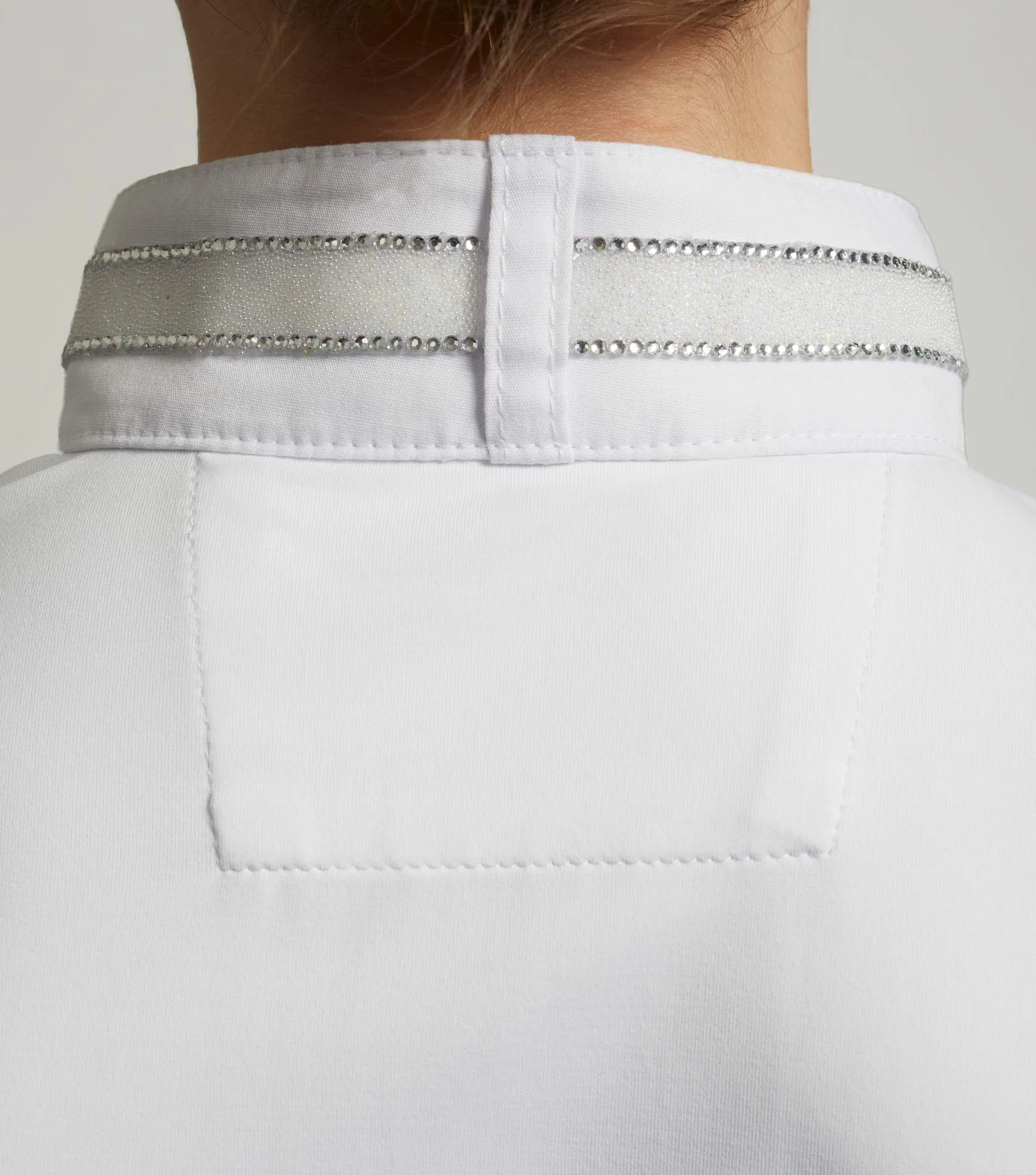 Maria Girls Diamanté Show Shirt White - Image 5