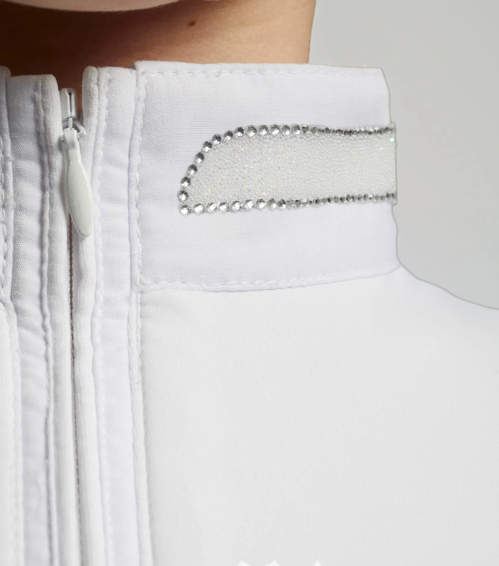 Maria Girls Diamanté Show Shirt White - Image 6