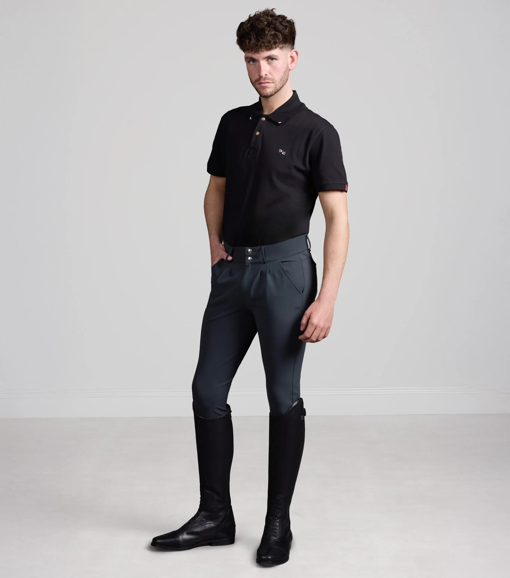 MARKED - Verismo Men's Gel Knee Riding Breeches Anthracite
