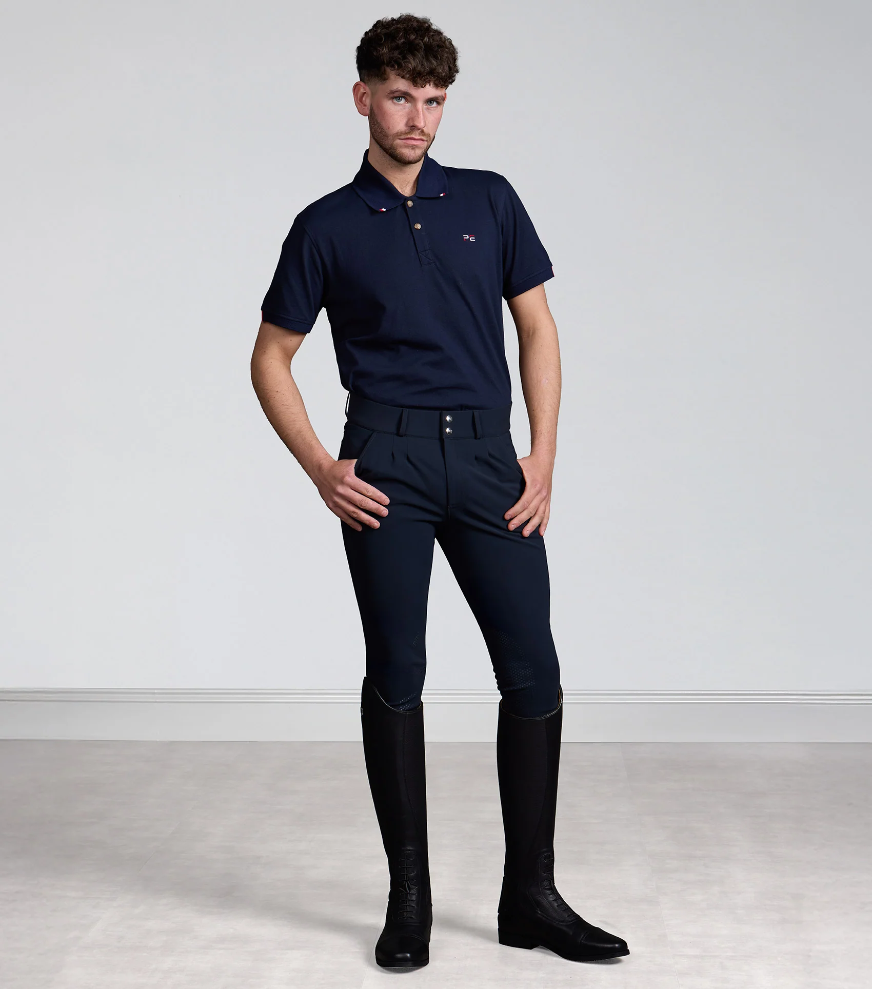 Verismo Men's Gel Knee Riding Breeches Navy