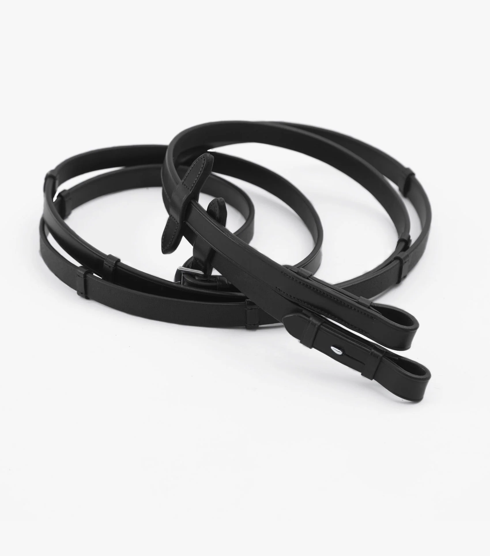 Matteo Leather Grip Reins Black - Image 3