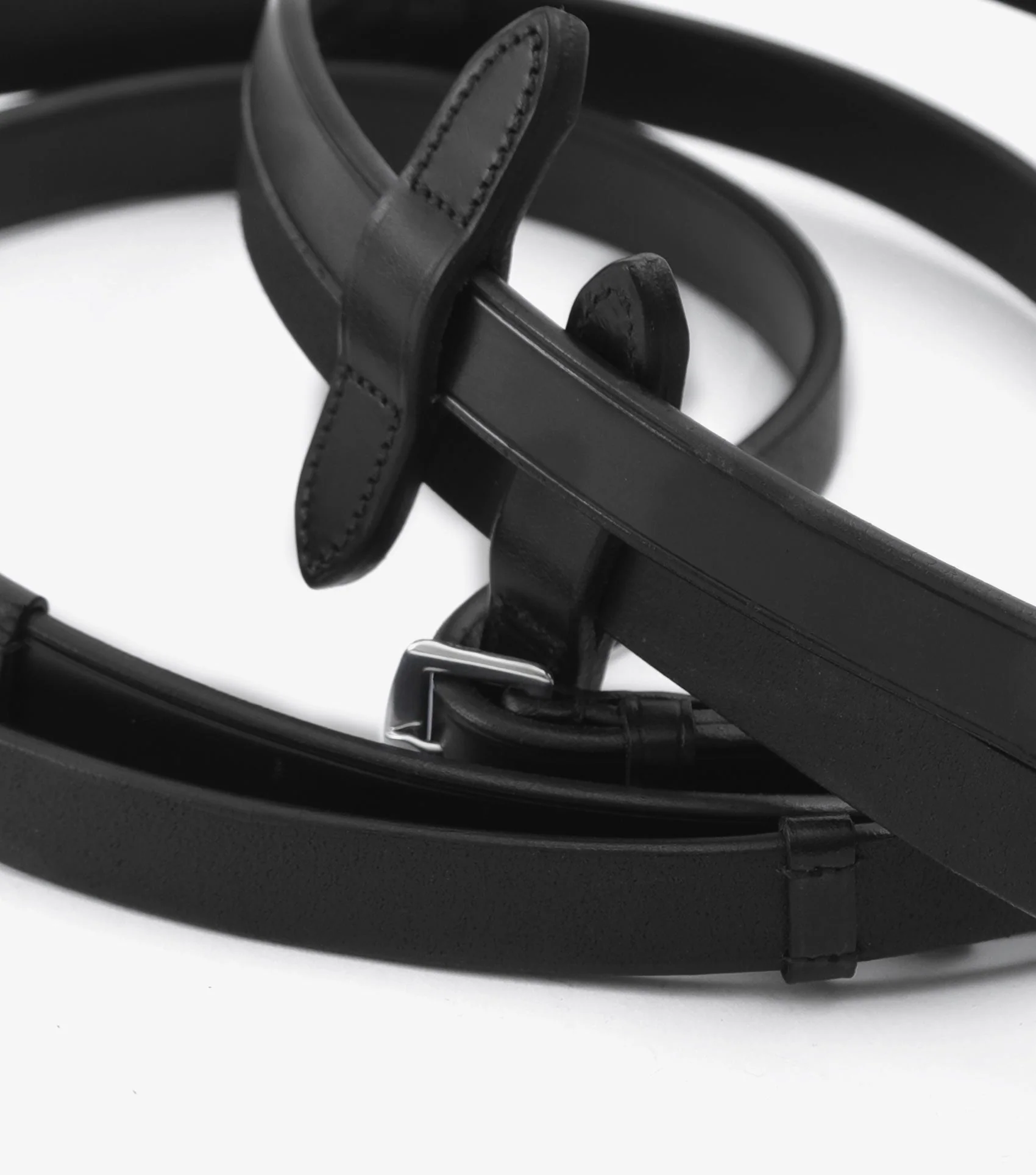 Matteo Leather Grip Reins Black - Image 4