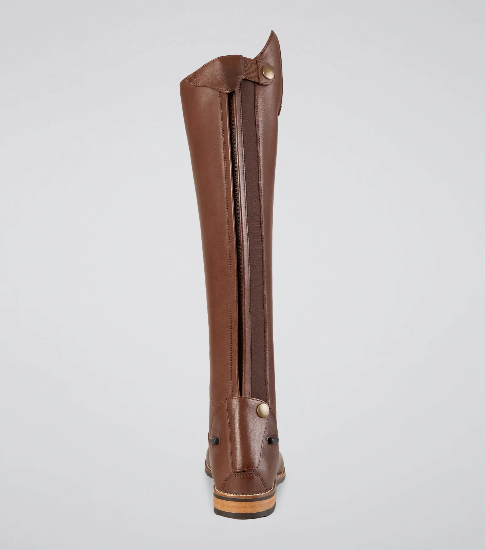 Maurizia Ladies Lace Front Tall Leather Riding Boots Brown - Image 5