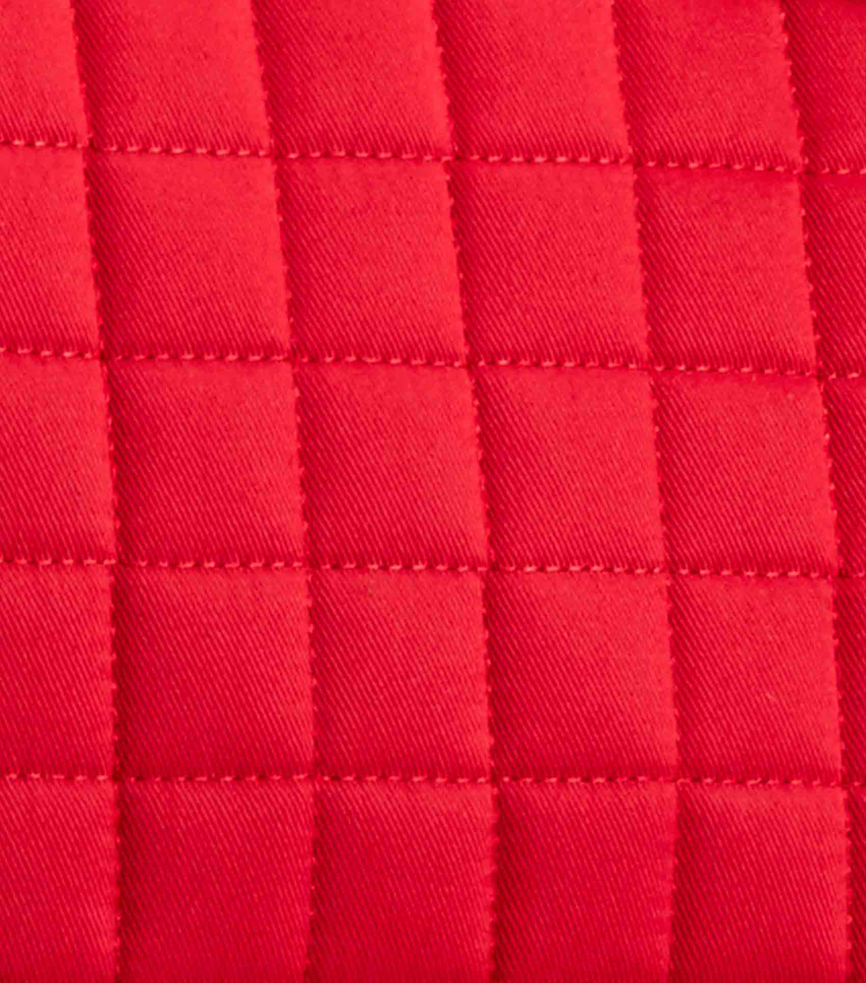 Merino Wool Saddle Pad - GP/Jump Numnah Red/Navy Wool - Image 4