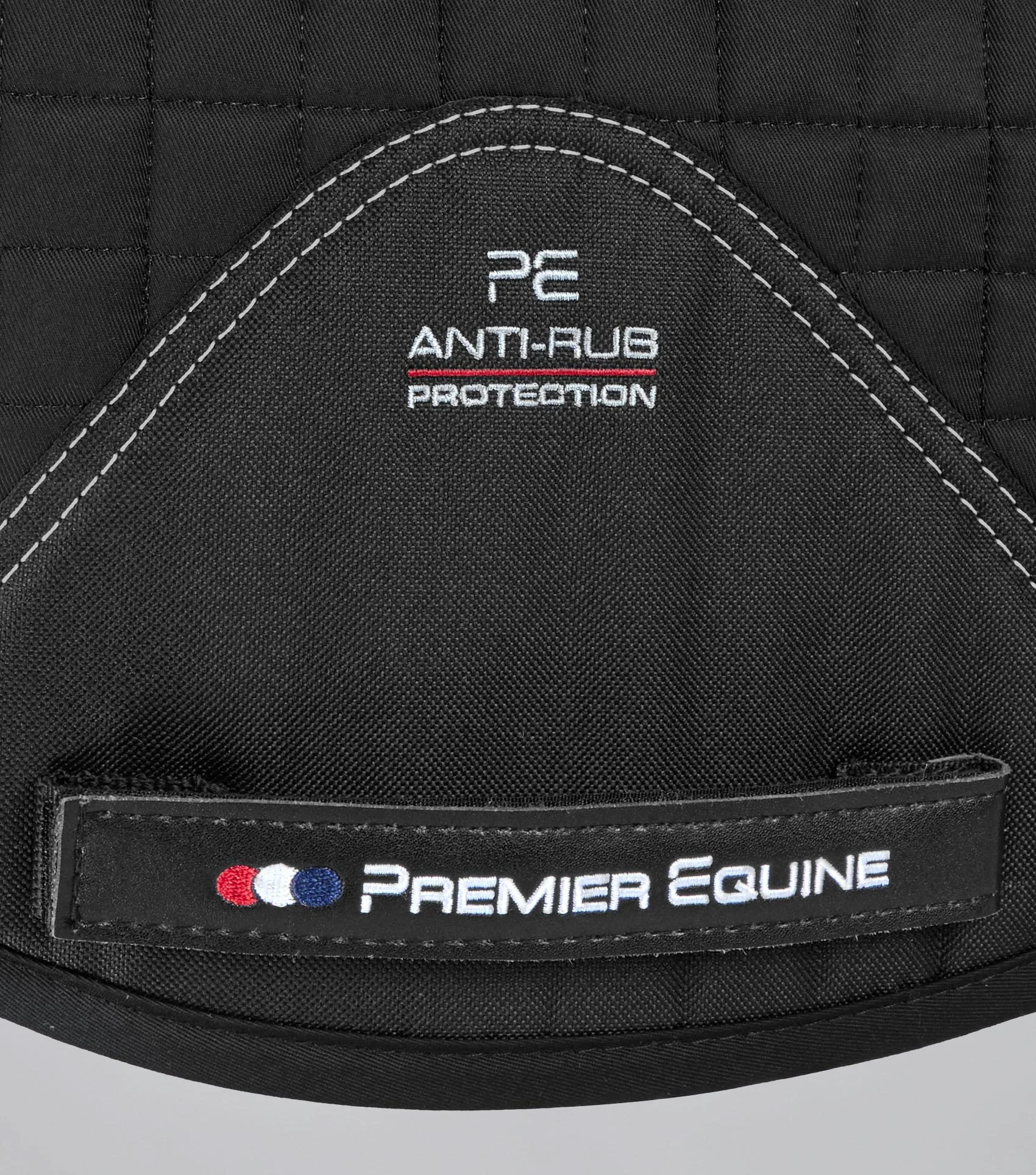 Merino Wool Saddle Pad - GP/Jump Numnah Black/Black Wool - Image 5