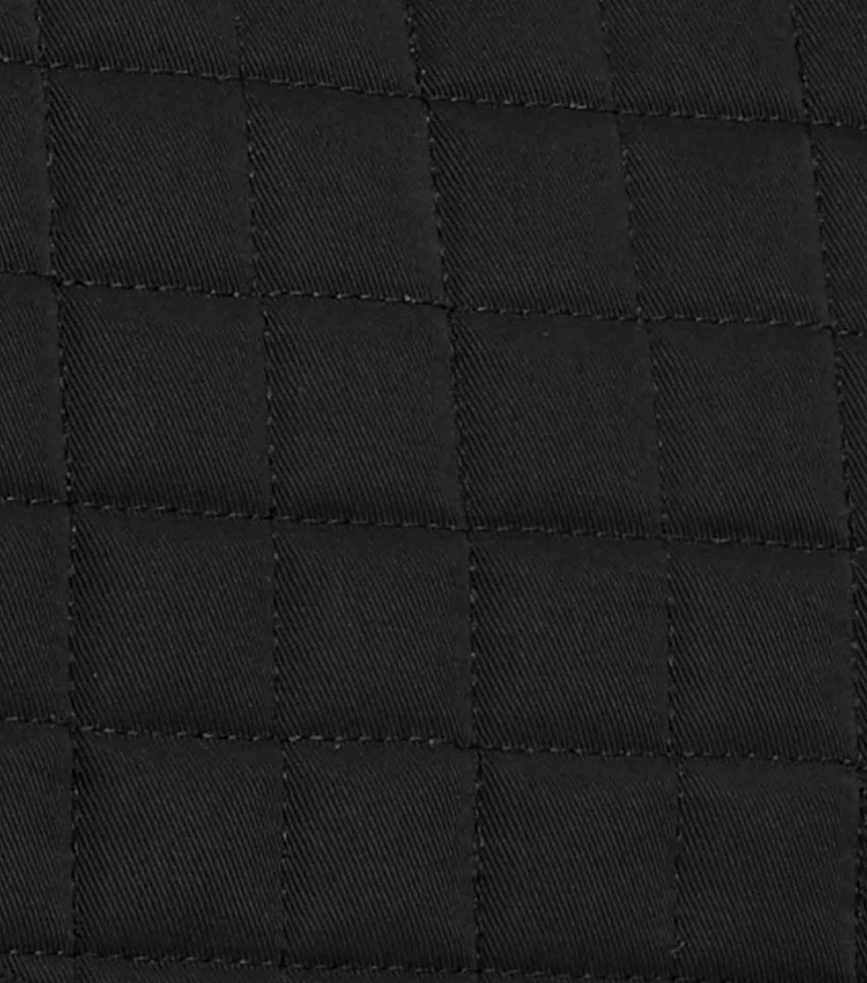 Merino Wool Saddle Pad - GP/Jump Numnah Black/Natural Wool - Image 4