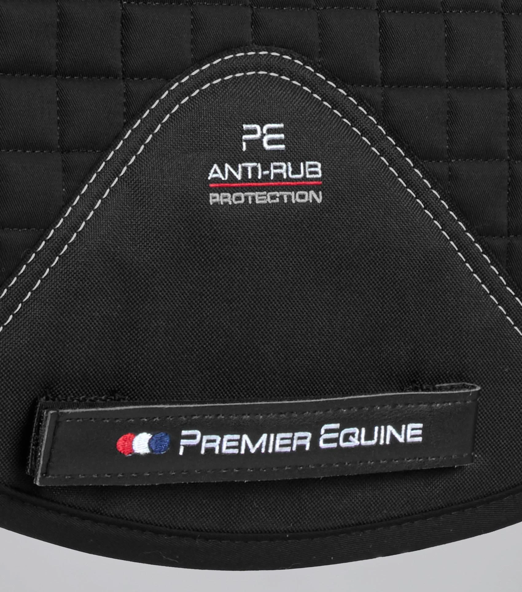 Merino Wool Saddle Pad - GP/Jump Numnah Black/Natural Wool - Image 5