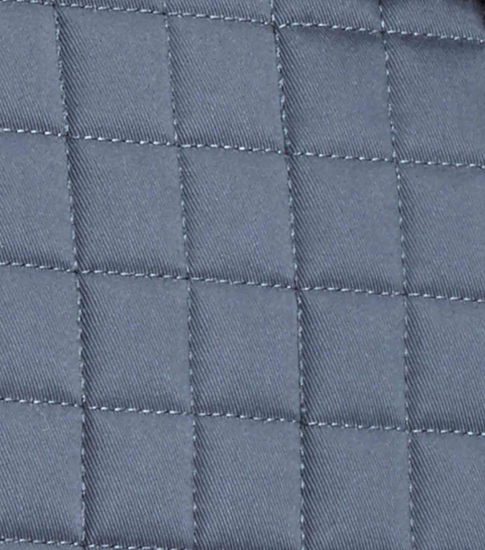 Merino Wool Saddle Pad - GP/Jump Numnah Grey/Black Wool - Image 4