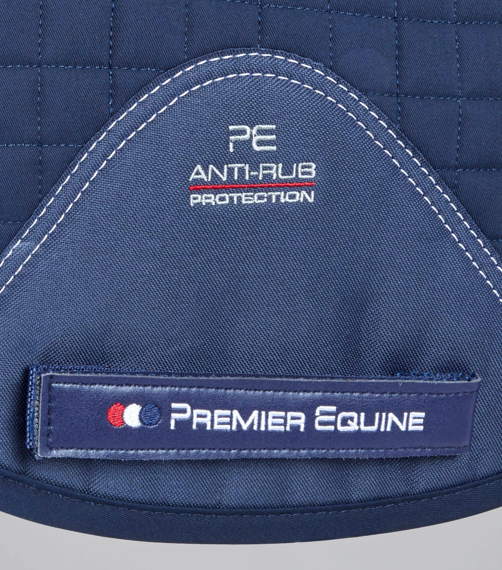 Merino Wool Saddle Pad - GP/Jump Numnah Navy/Burgundy Wool - Image 5
