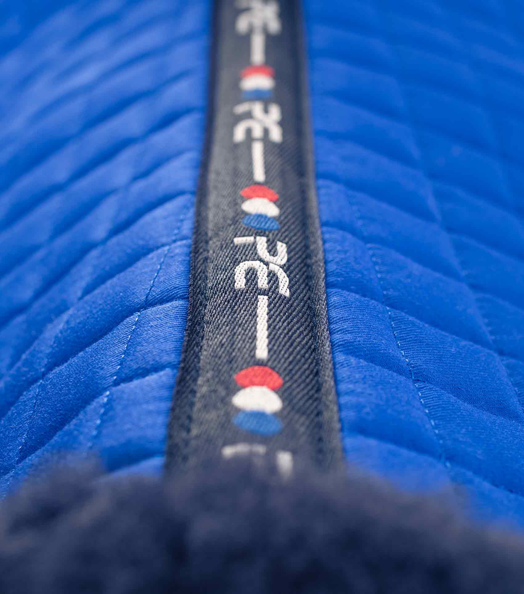 Merino Wool Saddle Pad - GP/Jump Numnah Royal Blue/Navy Wool - Image 6