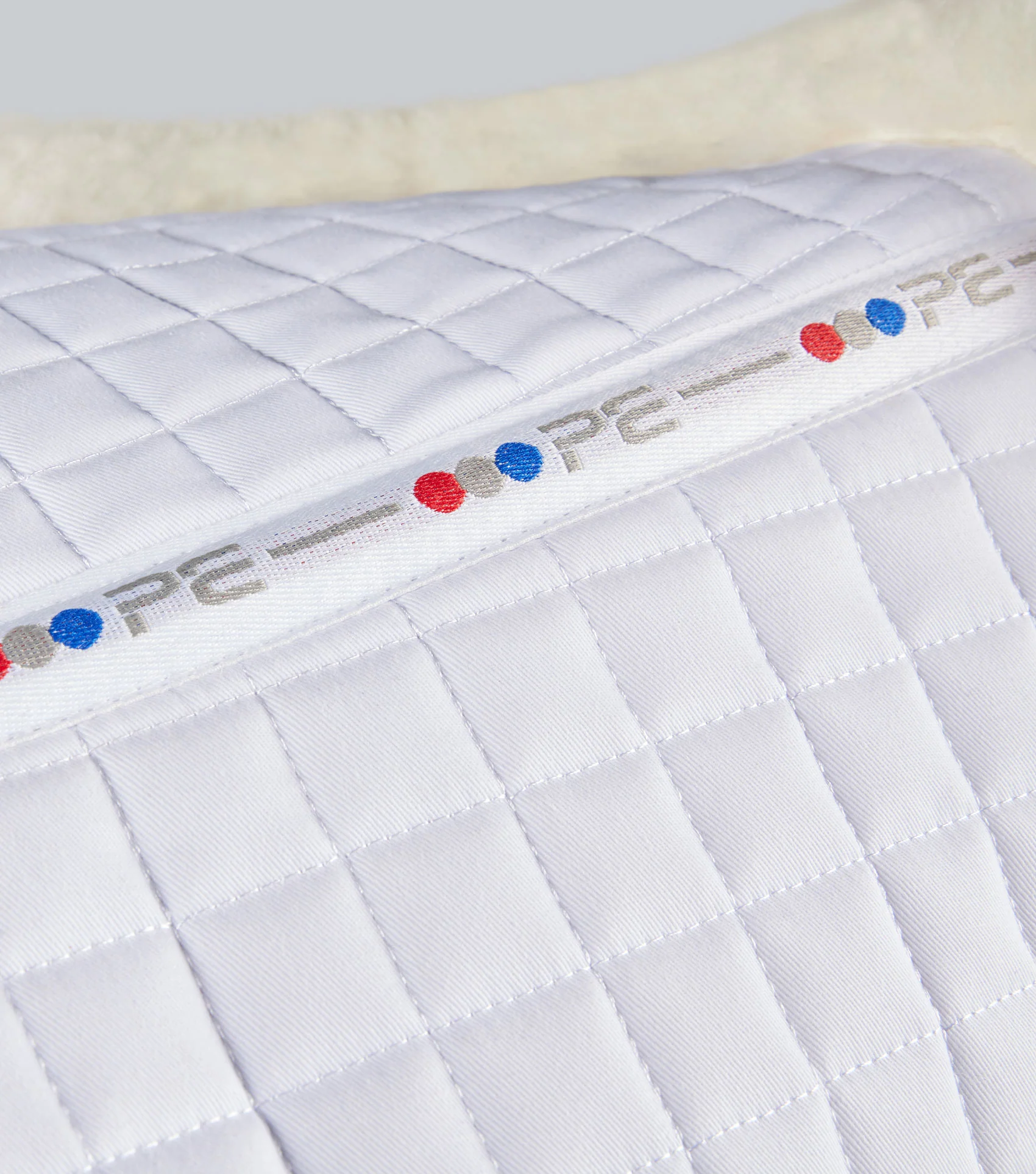 Merino Wool Saddle Pad - Half Pad White/Natural Wool - Image 6