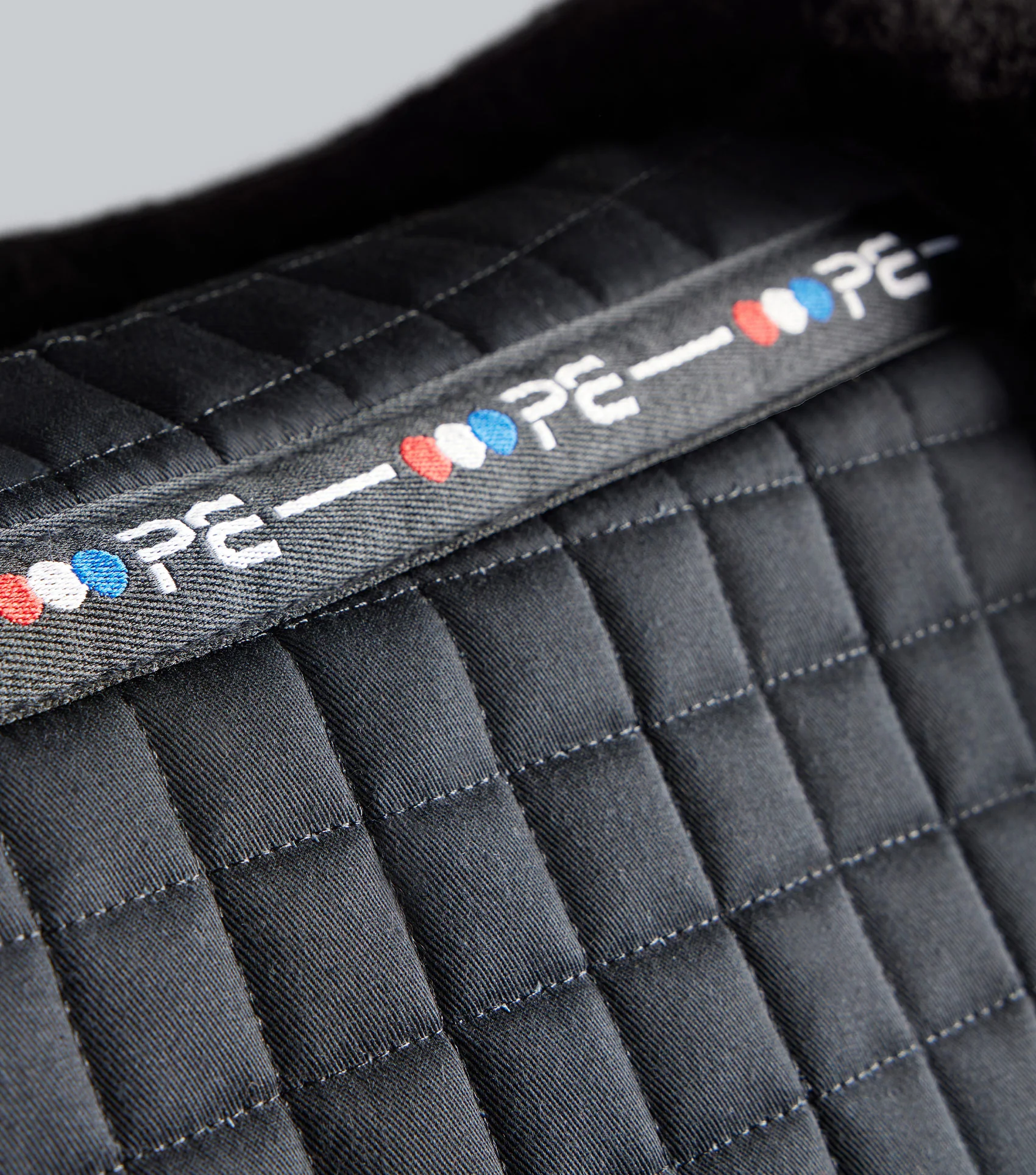 Merino Wool Saddle Pad - Half Pad Black/Black Wool - Image 6