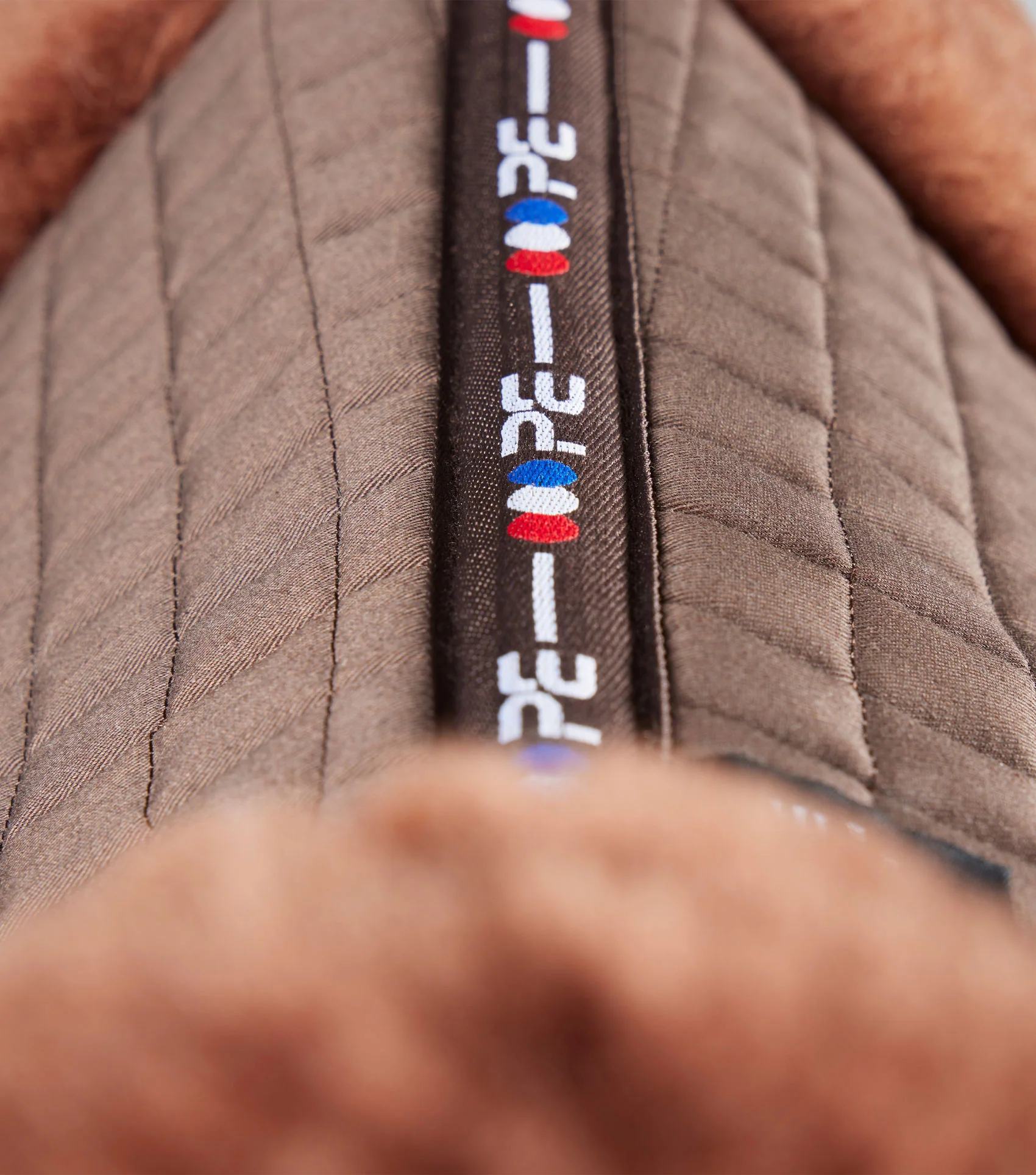 Merino Wool Saddle Pad - Half Pad Brown/Brown Wool - Image 3