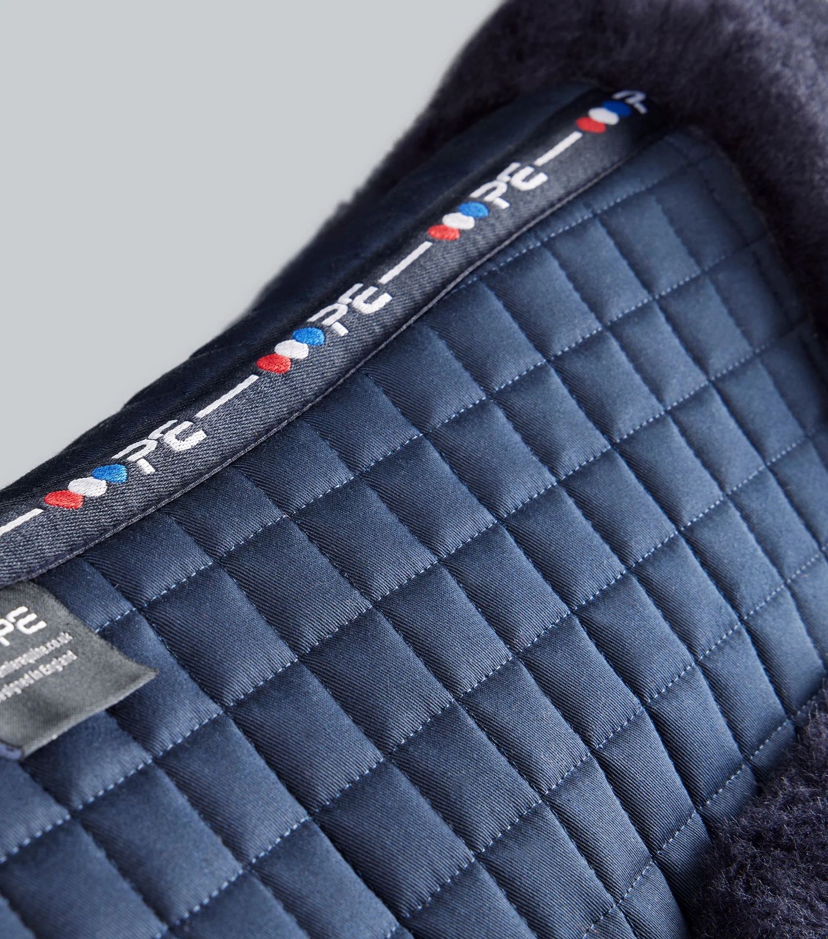 Merino Wool Saddle Pad - Half Pad Navy/Navy Wool - Image 6