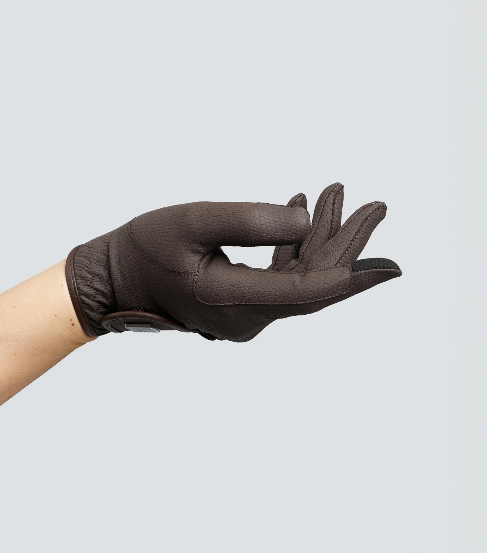 Metaro Junior Riding Gloves Brown - Image 2