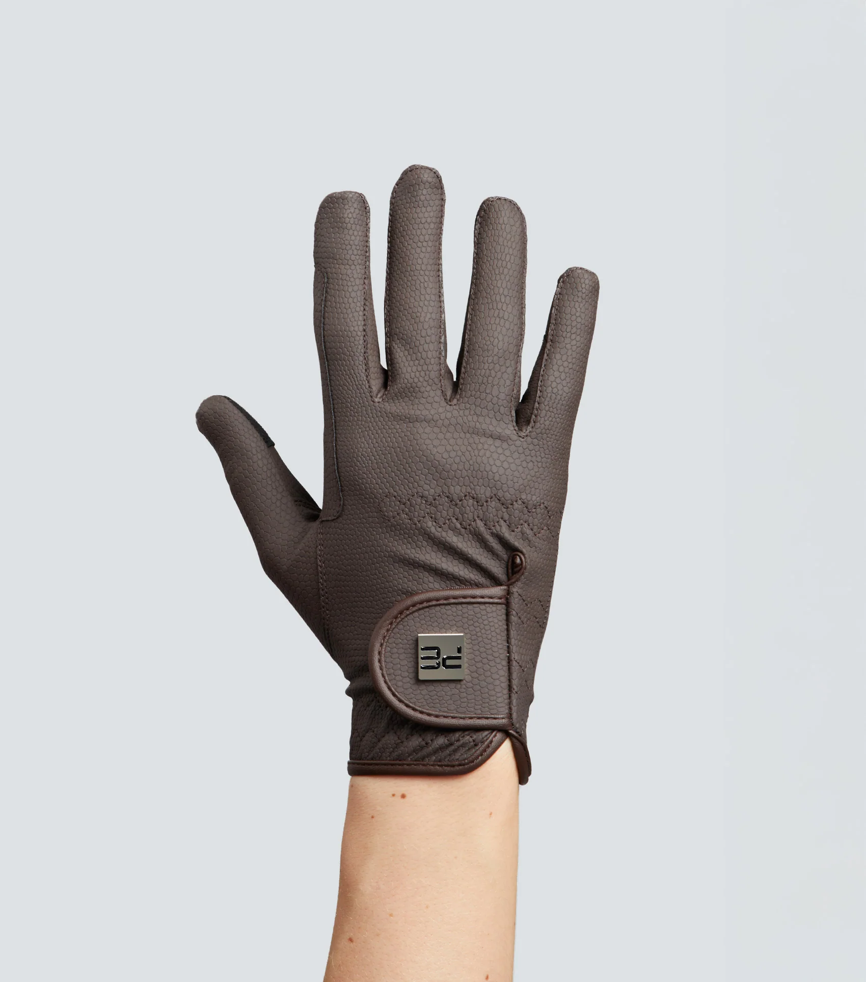 Metaro Junior Riding Gloves Brown - Image 3